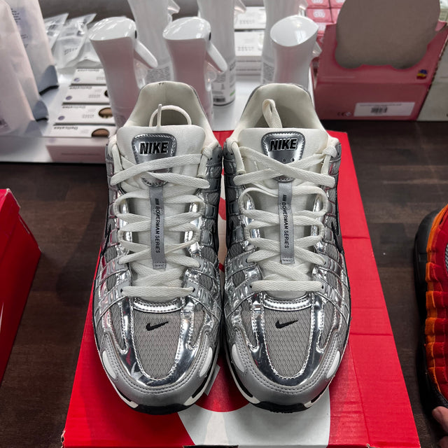 Metallic Silver Nike P-6000 (USED)