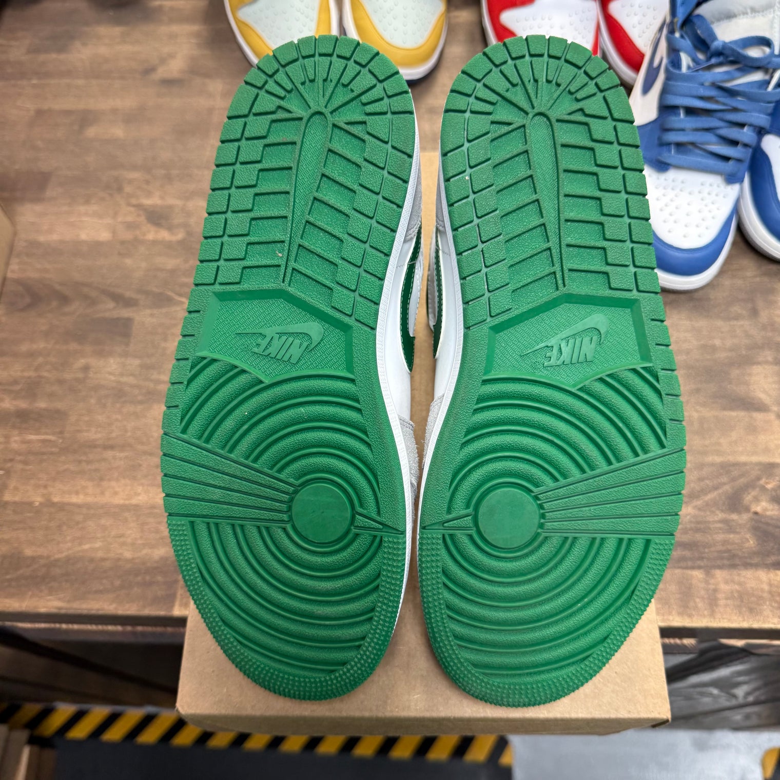 Grey Green Jordan 1 Mid (USED, No Box)