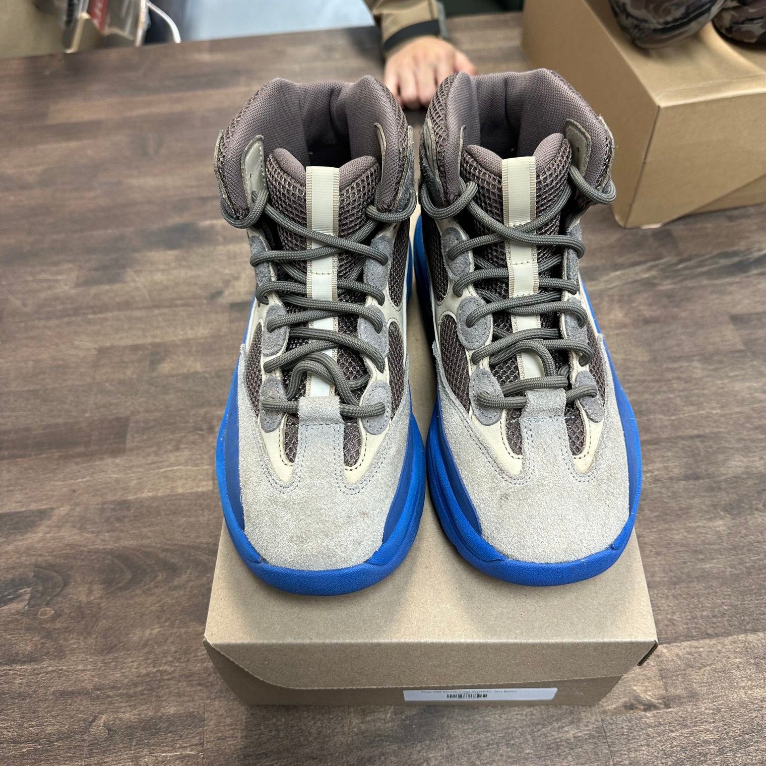 Taupe Blue Yeezy Boot (USED, No Box)
