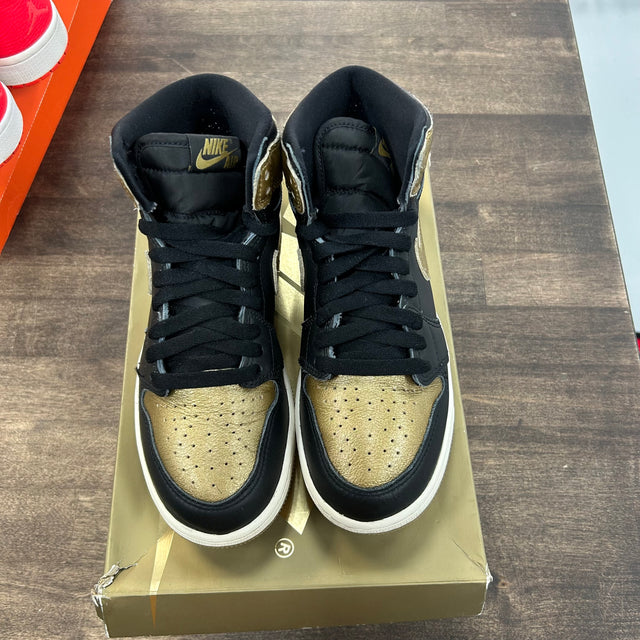Black Metallic Gold Jordan 1 High (GS) (USED)