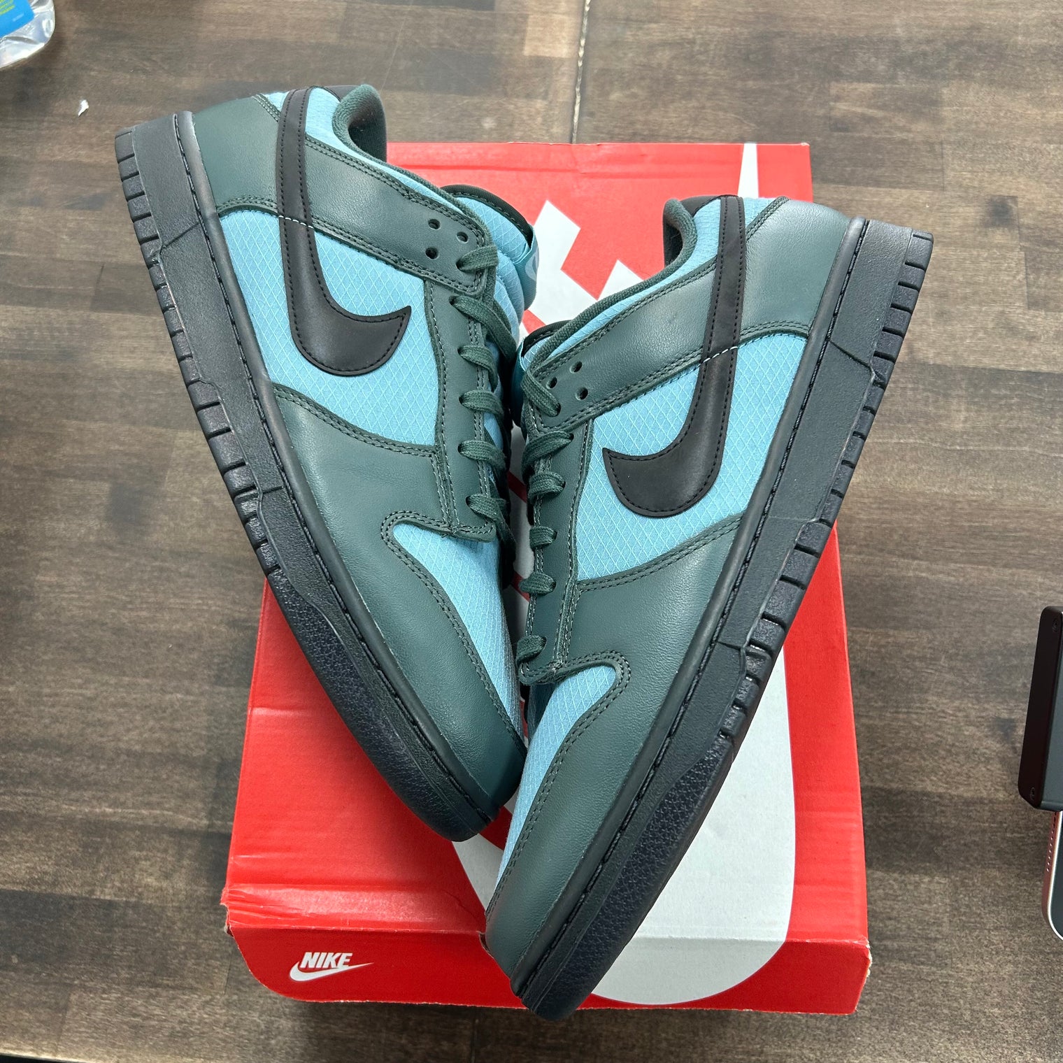 Vintage Green Denim Turquoise Dunk Low Retro SE (USED)