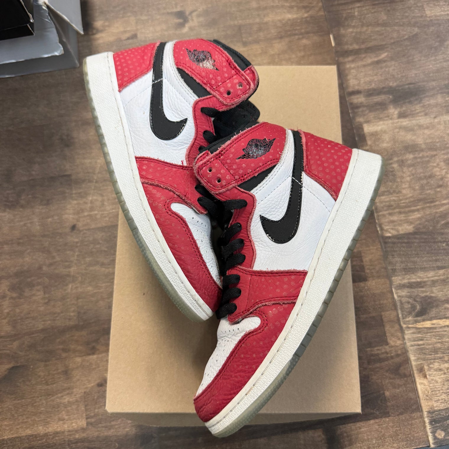 Spider-Man Origin Jordan 1 High (GS) (USED, No Box)