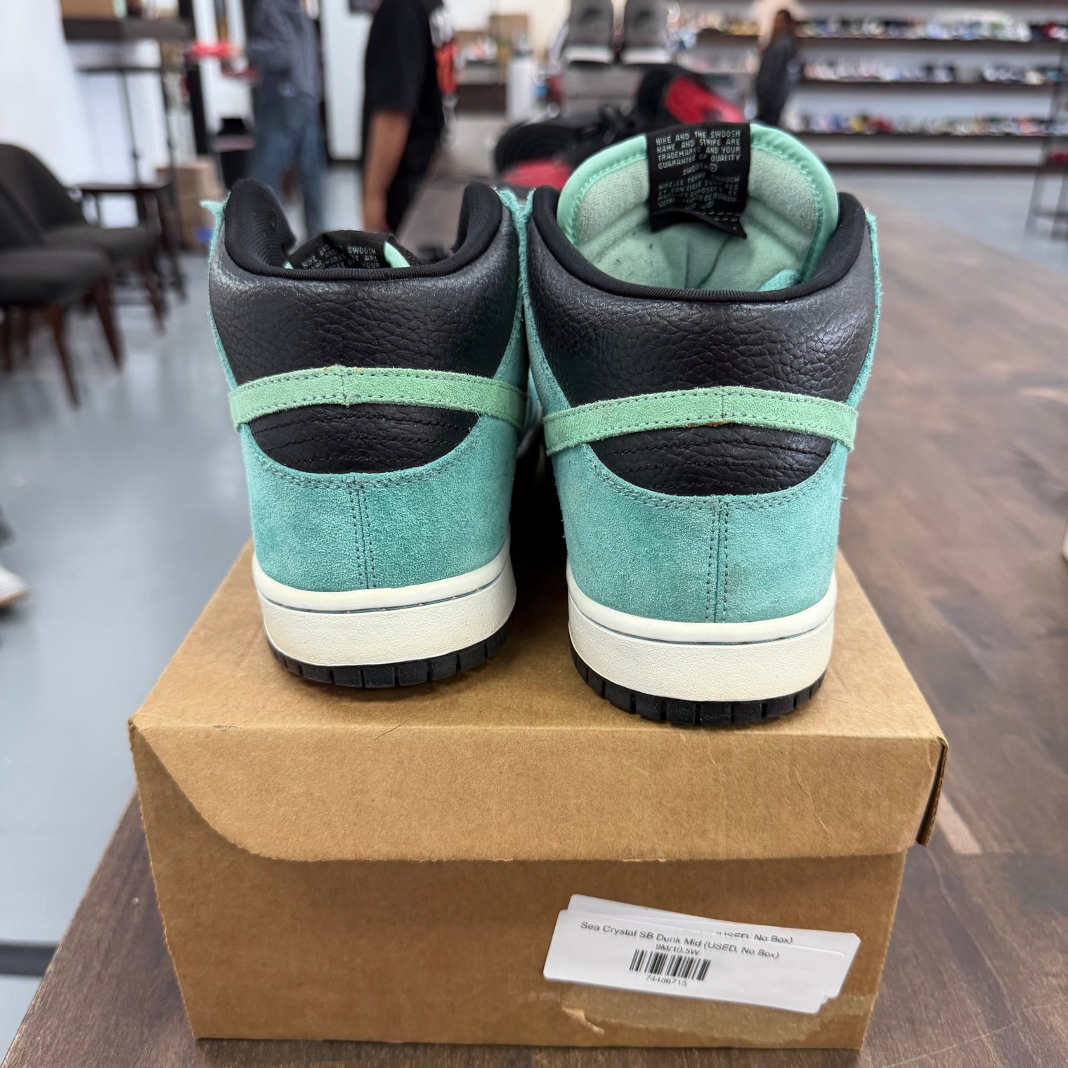 Sea Crystal SB Dunk Mid (USED, No Box)