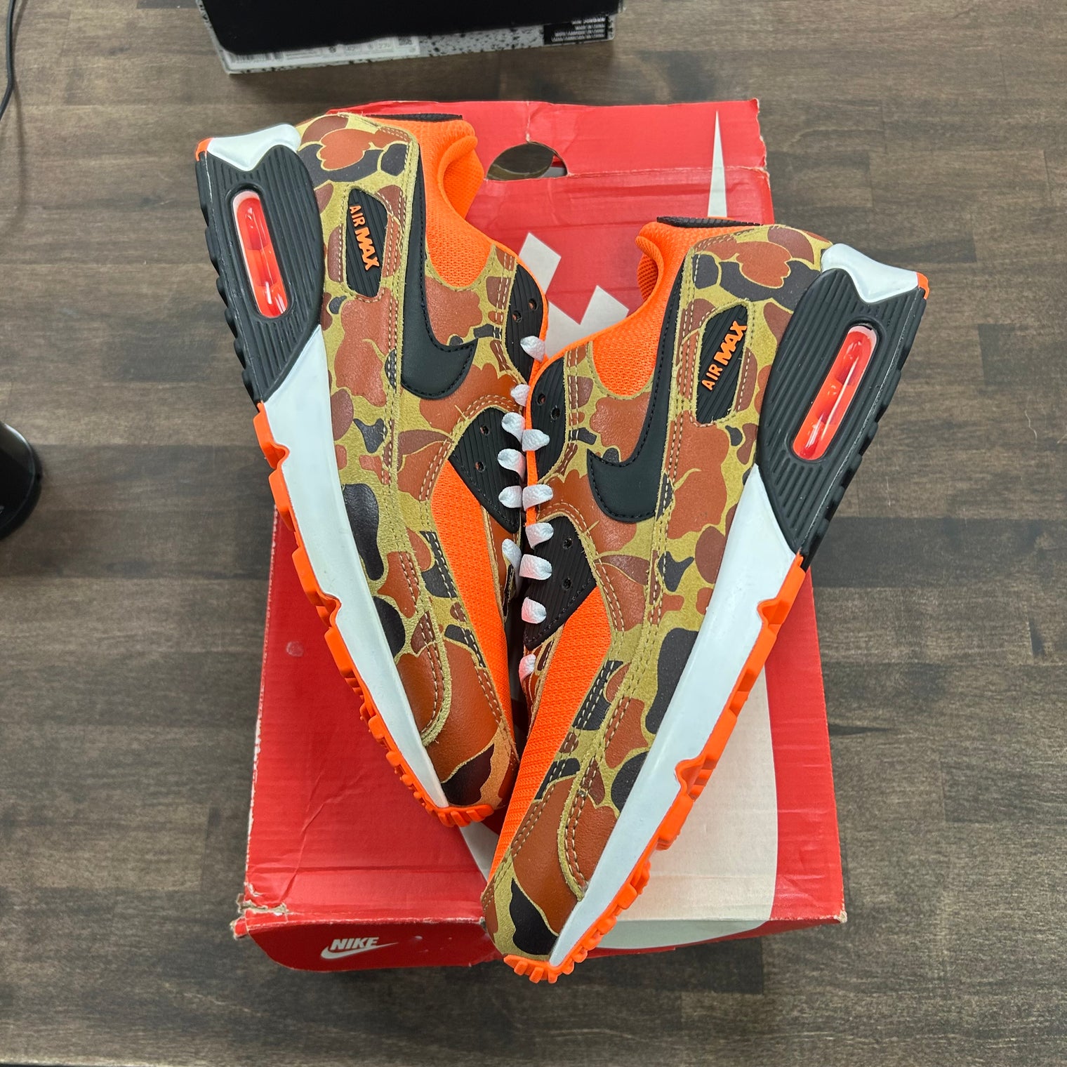 Duck Camo Orange Air Max 90 (Lightly Worn)
