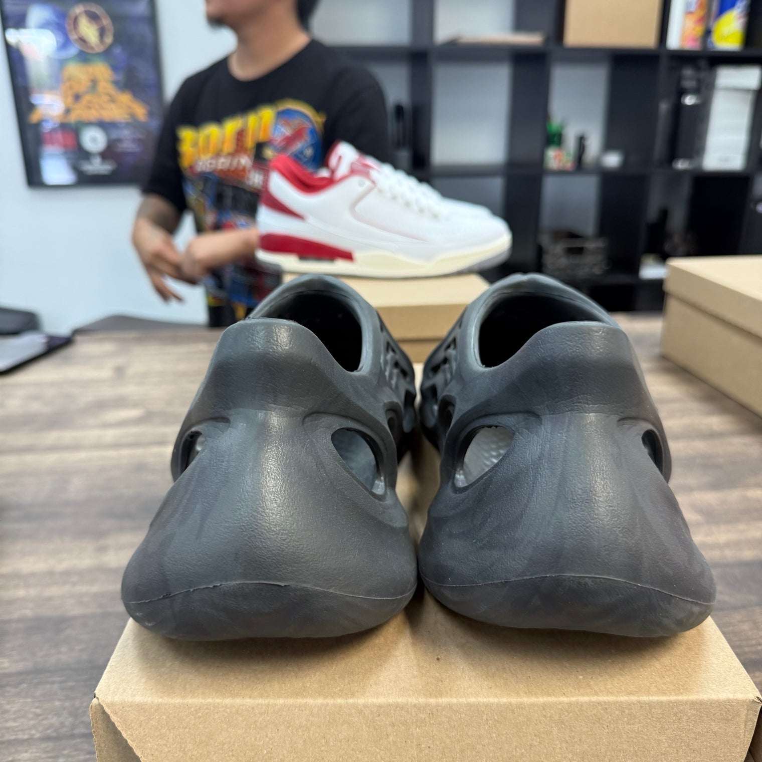 Onyx Yeezy Foam RNNR (USED, No Box)