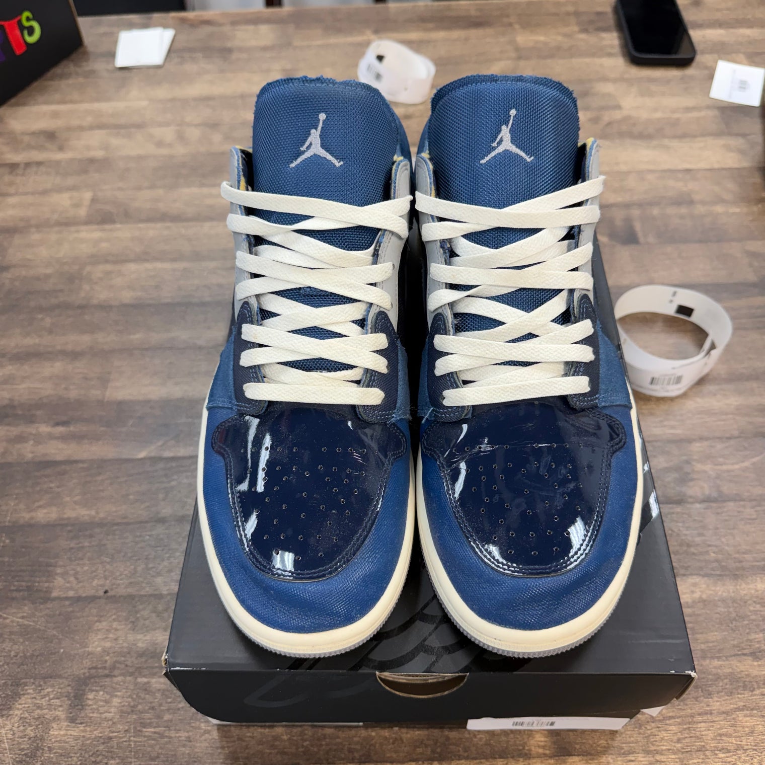 Obsidian French Blue Ashen Slate White Jordan 1 Low SE Craft (USED)