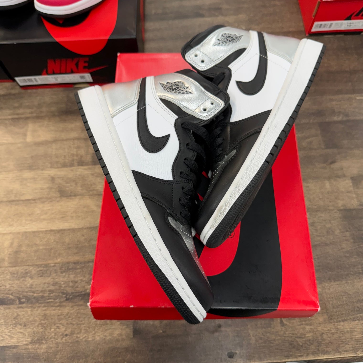 Silver Toe Jordan 1 High (W) (USED)