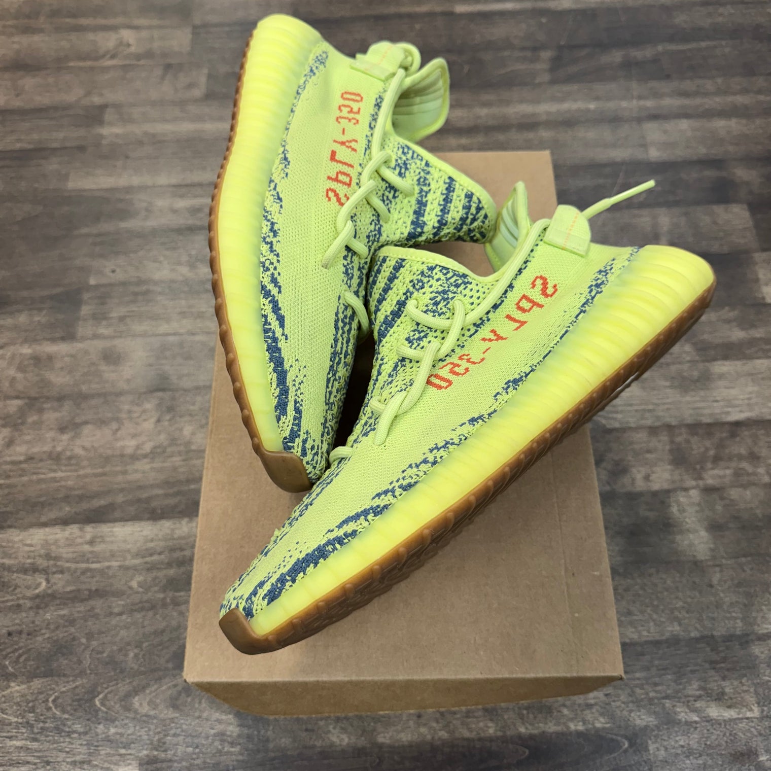 Semi Frozen Yellow adidas Yeezy Boost 350 V2 (USED, No Box)