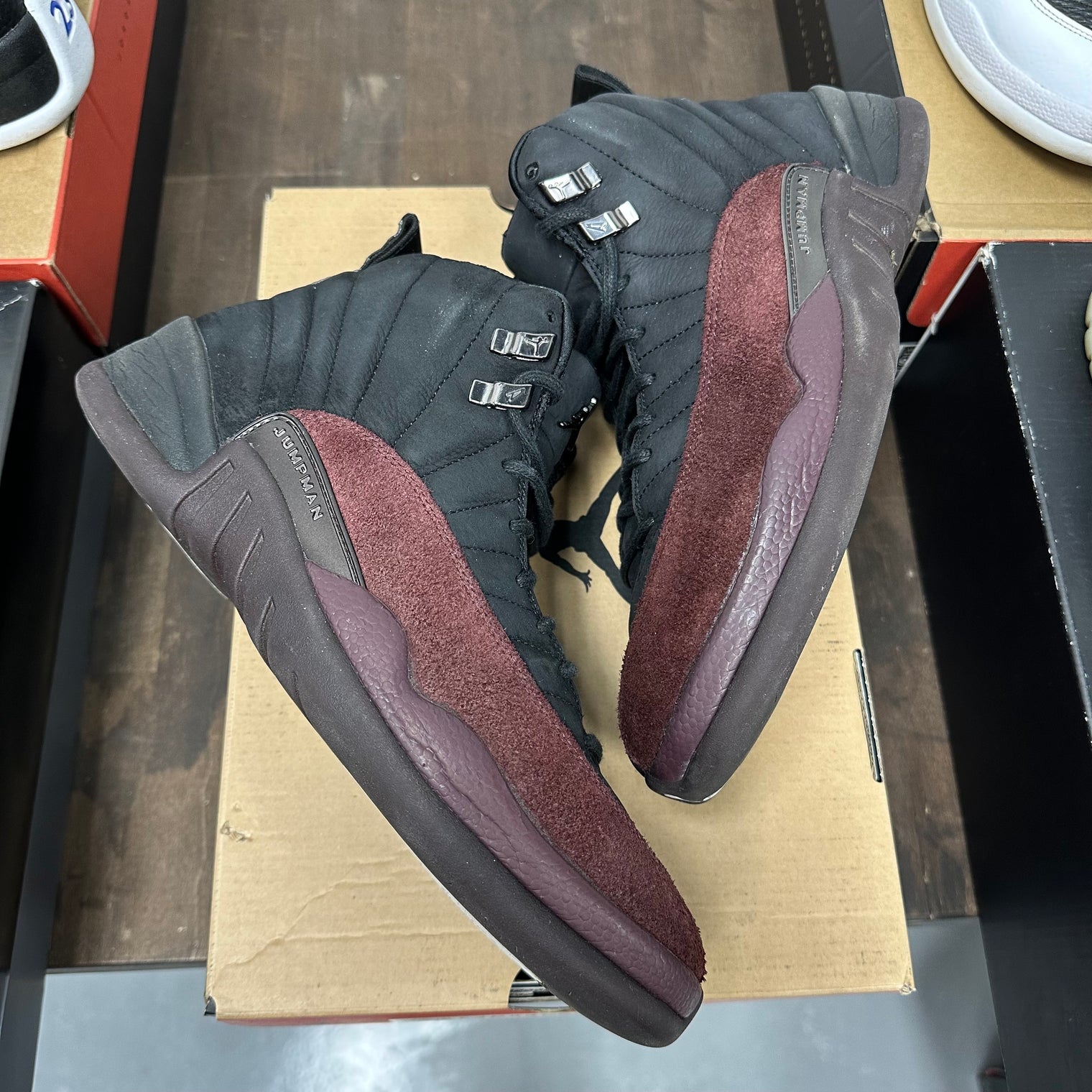 A Ma Maniere Black Jordan 12 (W) (USED)