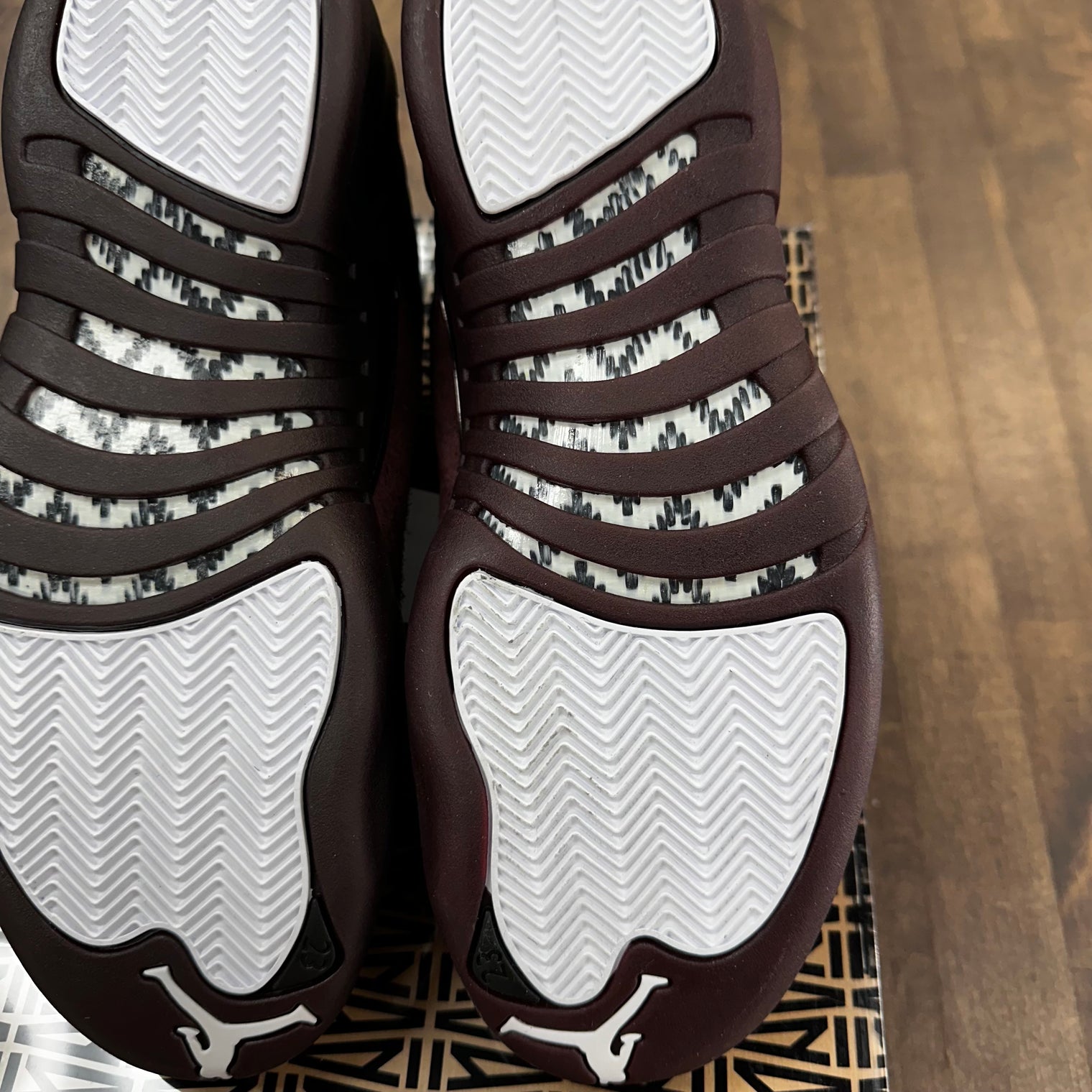 (W) A Ma Maniere Jordan 12 Burgundy Black (Tried On)