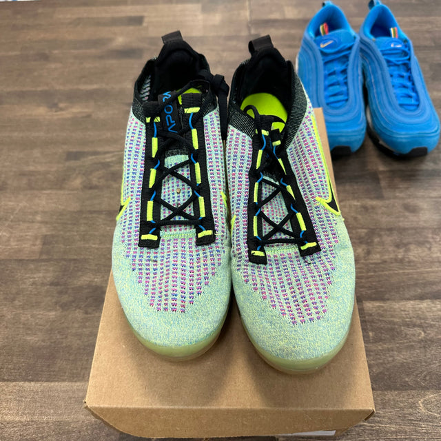 Next Nature Volt Photo Blue Air VaporMax 2021 Flyknit (USED, No Box)