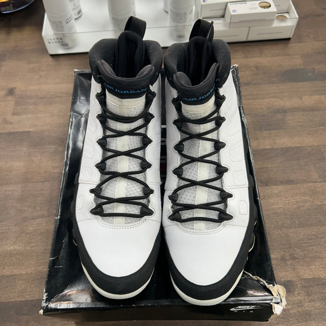 University Blue Jordan 9 Retro (USED)