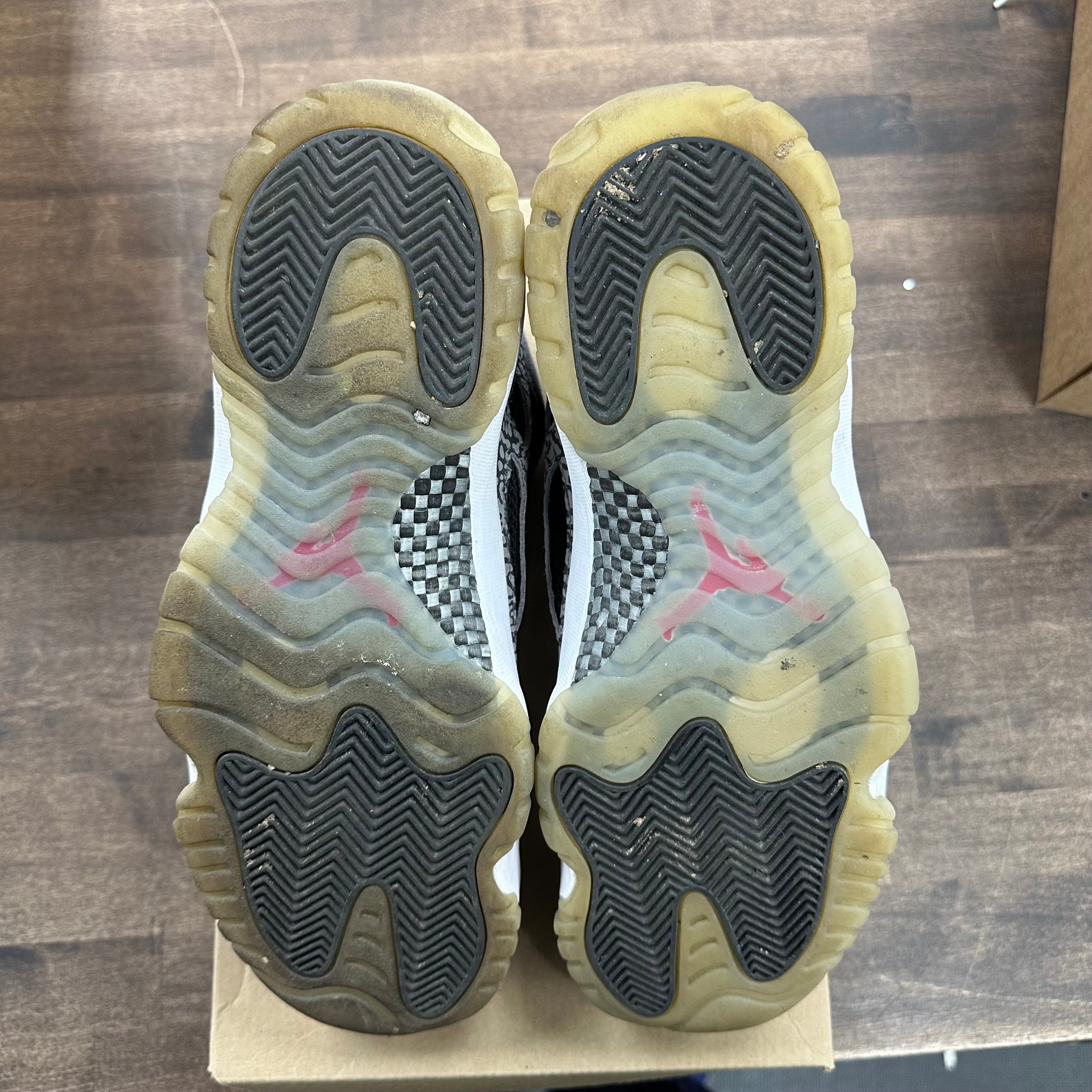 Jordan 11 Retro Low IE Black Cement (US 10.5) (USED, No Box) Size 10.5 (Pre-Owned) - Image 5