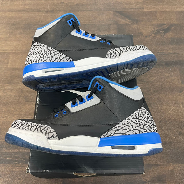 (GS) Sport Blue Jordan 3 (USED)