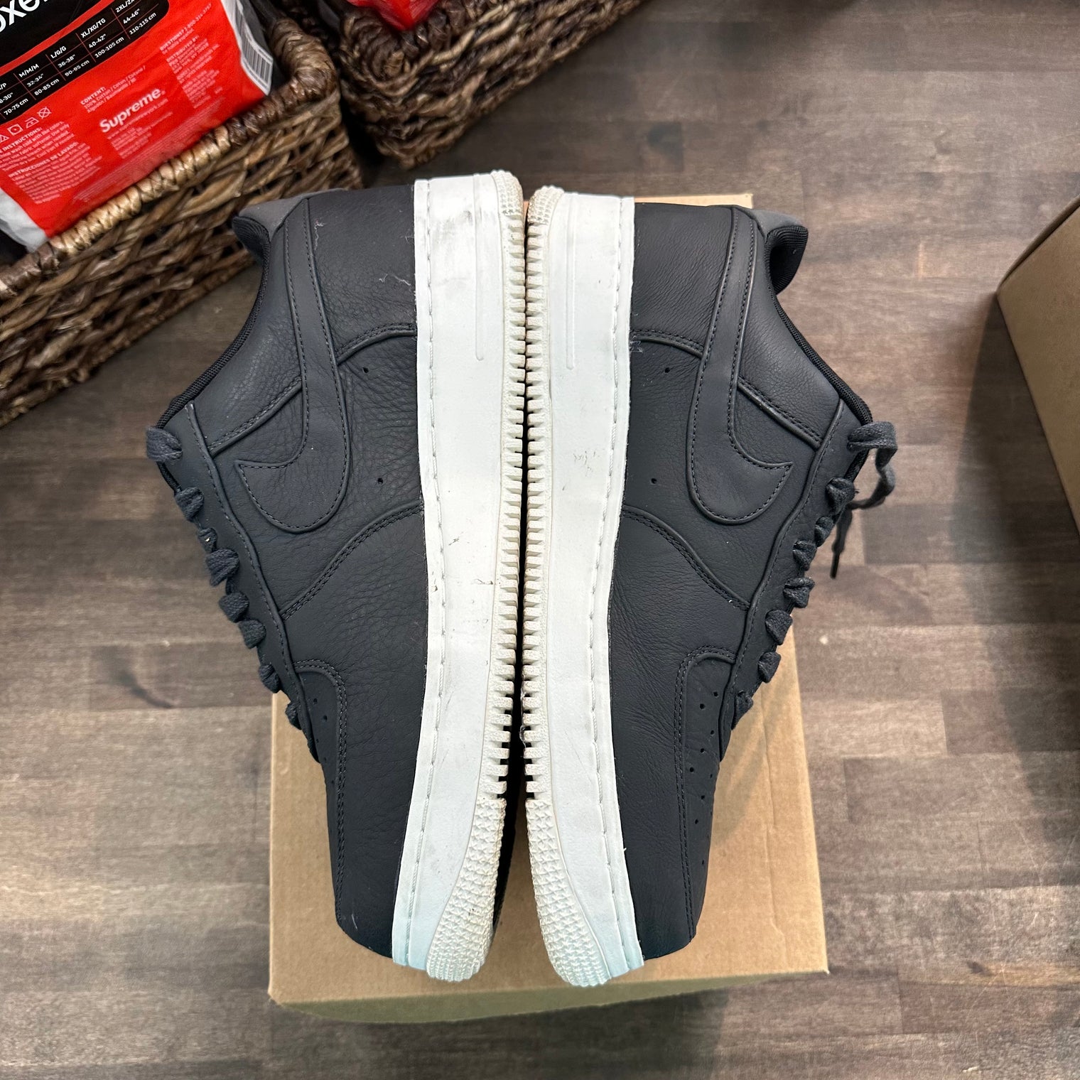 NikeLab Black Air Force 1 Low (USED, No Box)