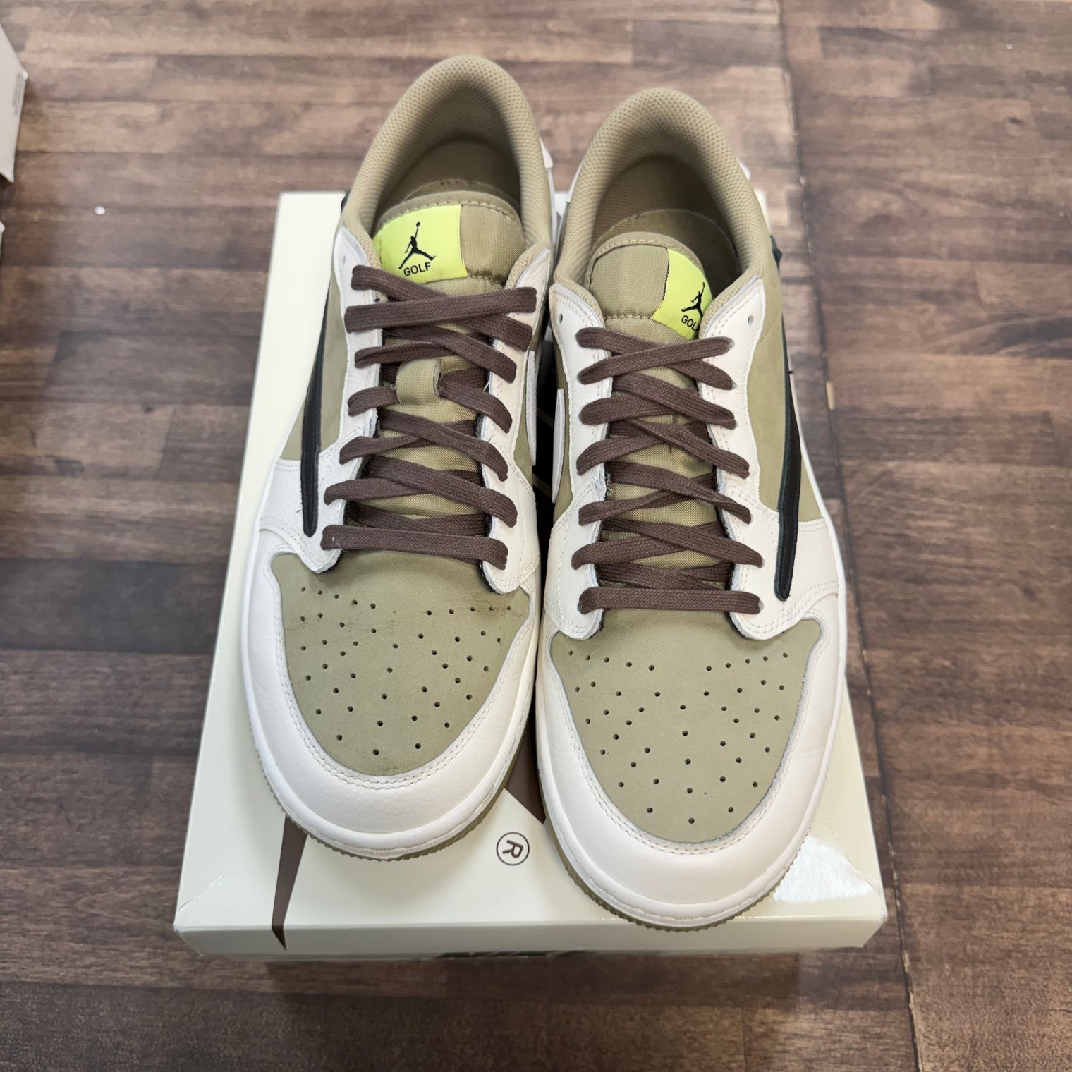 Travis Scott Neutral Jordan 1 Retro Low Golf (USED)