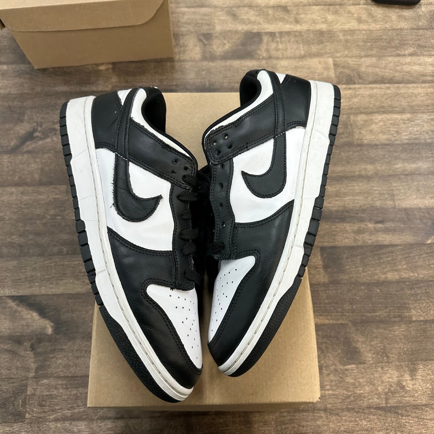 Nike Dunk Low Retro White Black Panda (US 12) (USED, No Box)