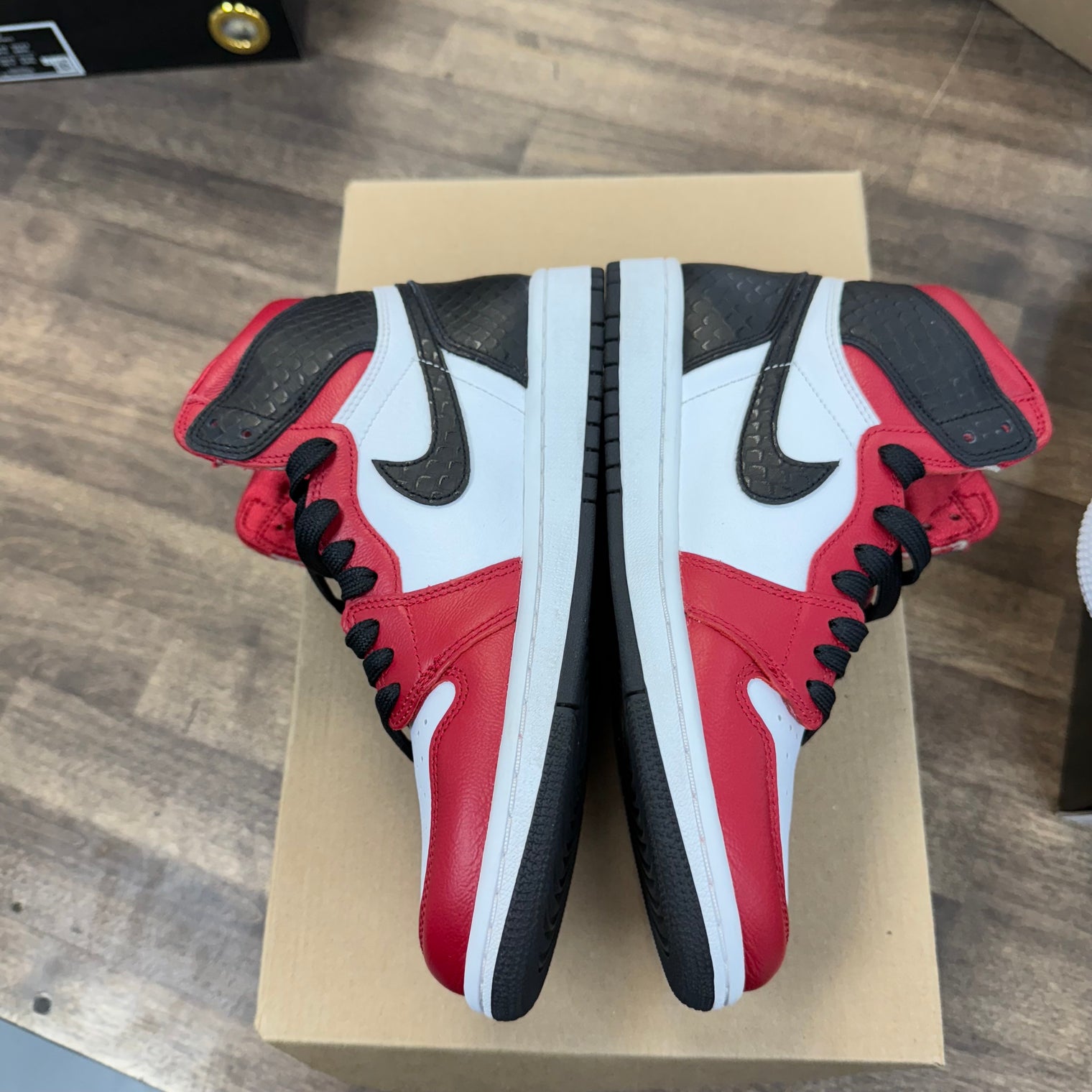 (W) Satin Snakeskin Jordan 1 High (Used, No Box)