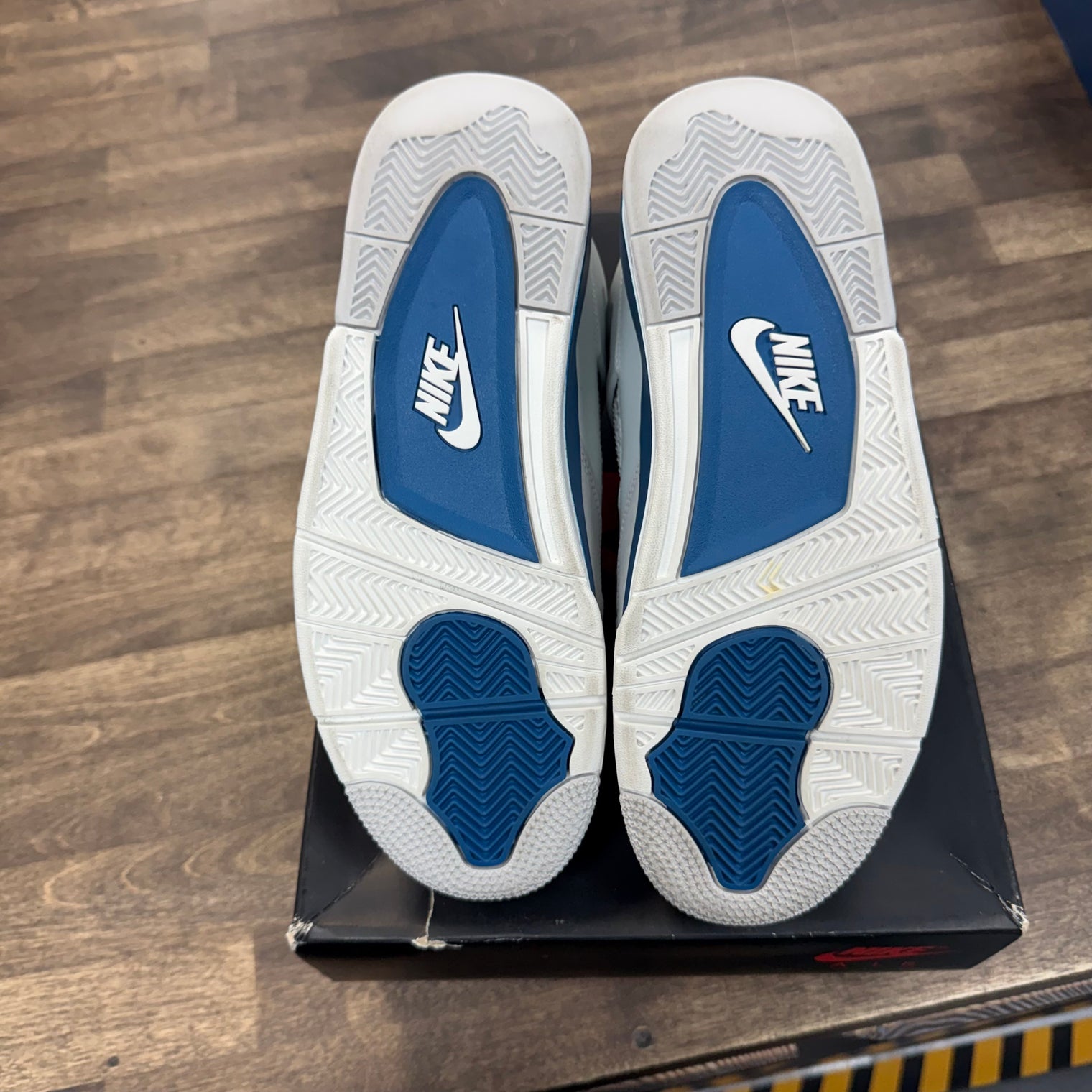 Military Blue Jordan 4 Retro (USED, No Box Lid)