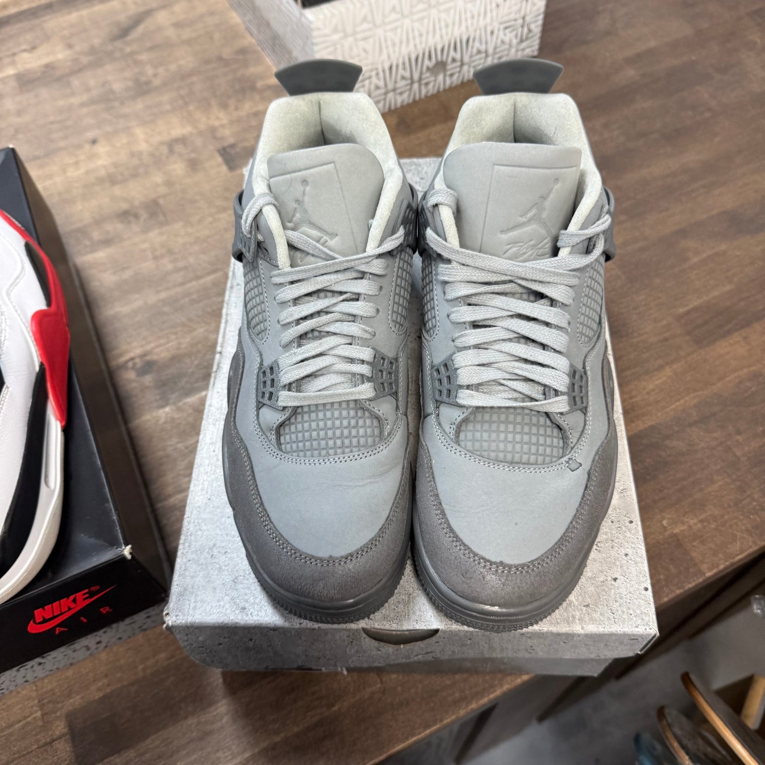 Jordan 4 Retro SE Paris Olympics Wet Cement (US 9.5) (Lightly Worn)