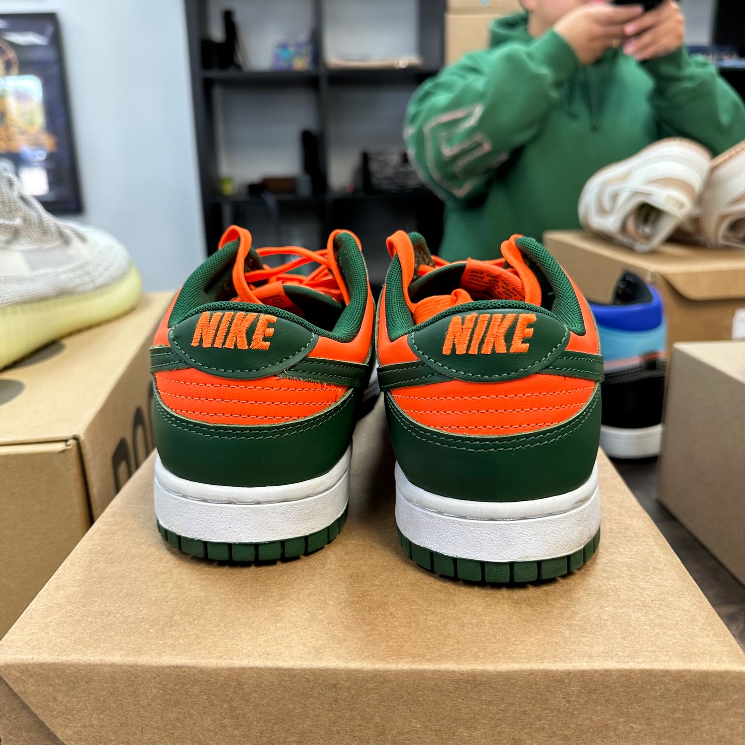 Miami Hurricanes Dunk Low (USED, No Box)