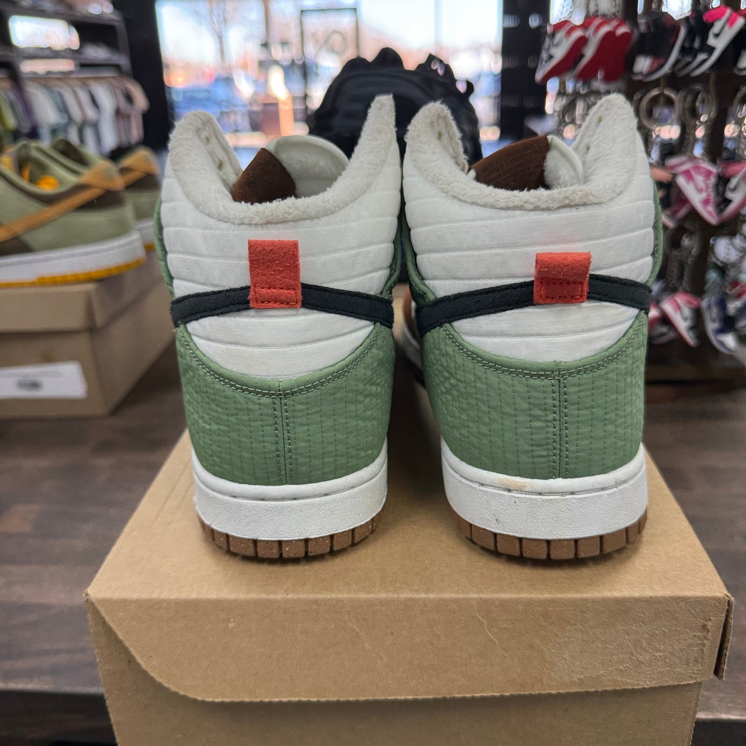 Next Nature Summit White Nike Dunk High (Women's) (USED, No Box)