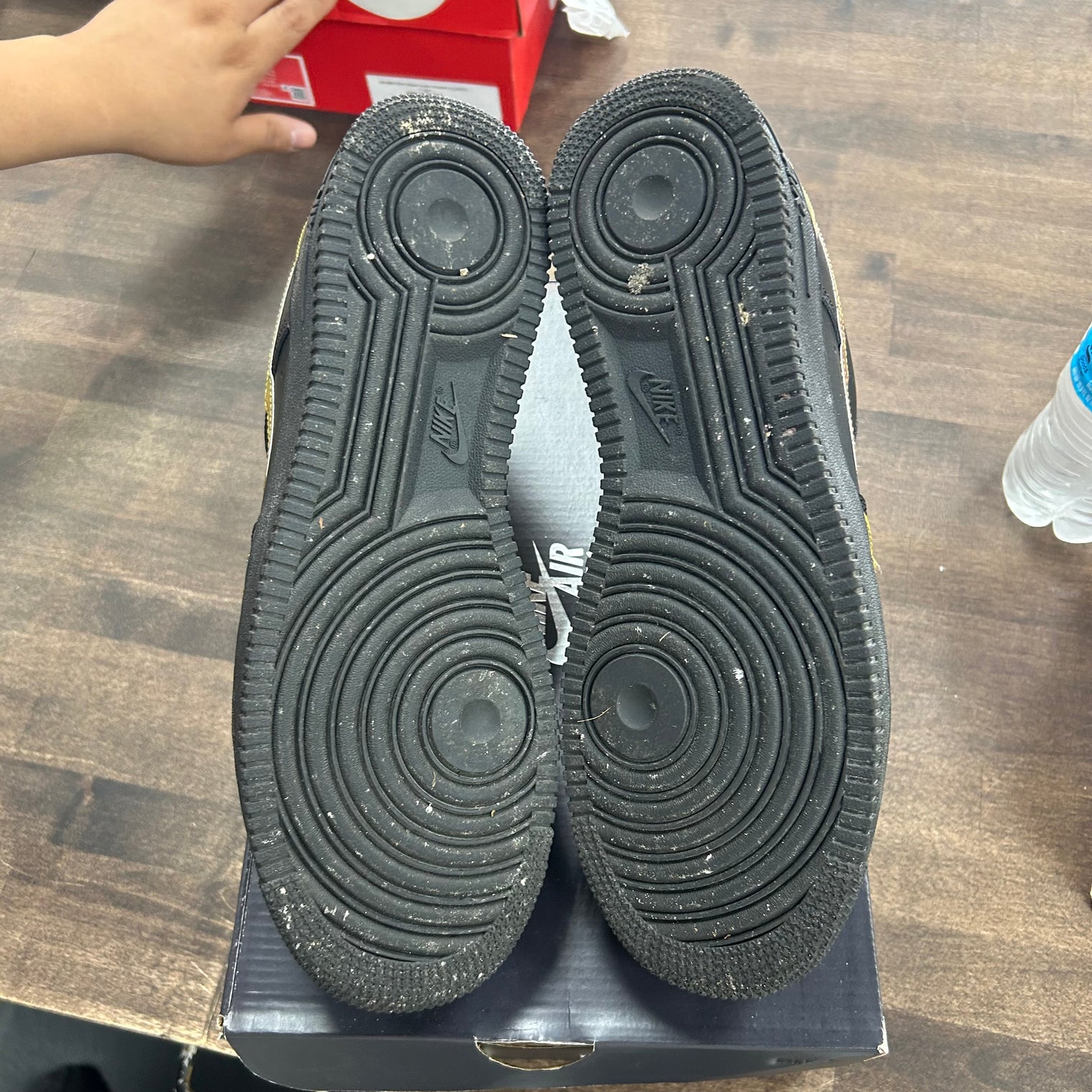 Misplaced Swooshes Black Multi Air Force 1 (USED)