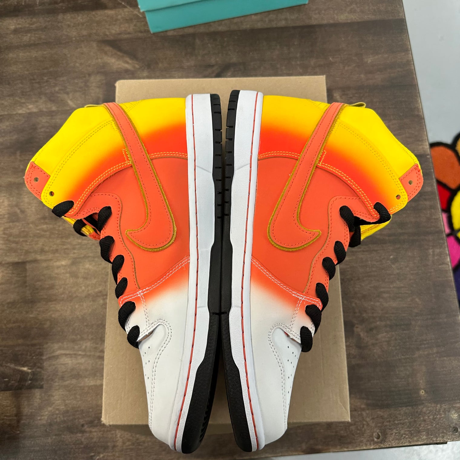 Candy Corn Nike SB Dunk High (USED, No Box)