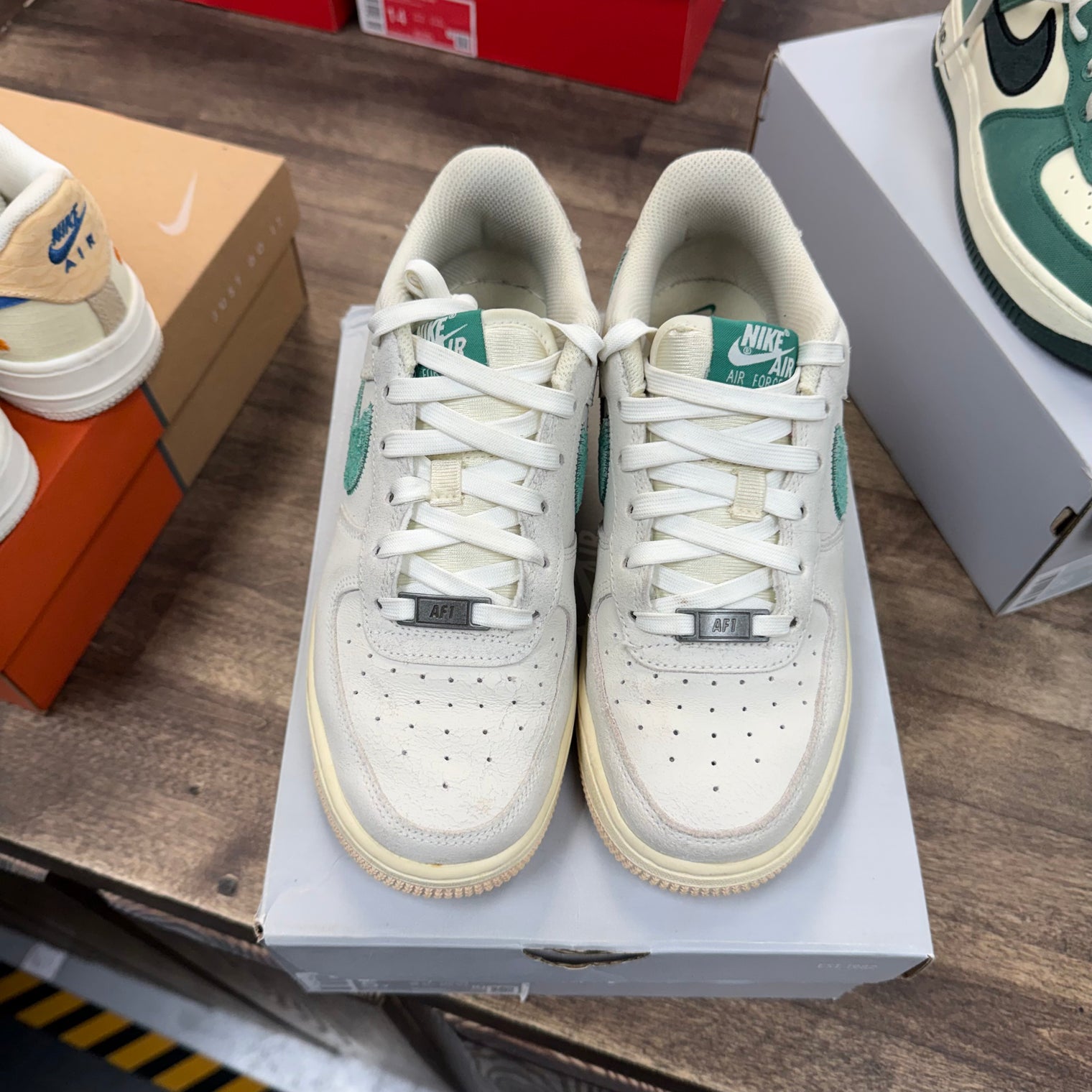 Nike Air Force 1 Low Test Of Time Sail Green (GS) (USED)