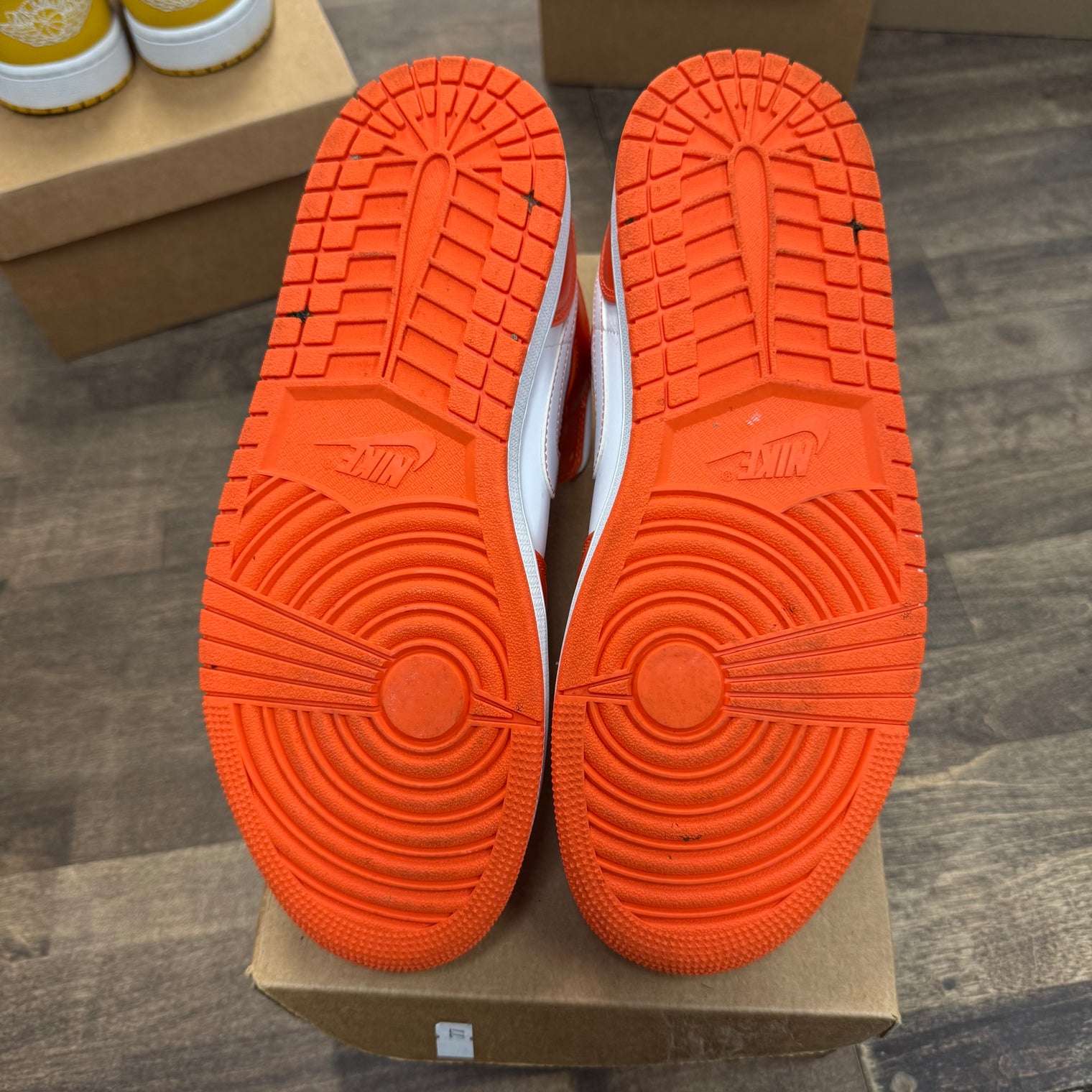 Metallic Orange Jordan 1 Mid (USED, No Box)