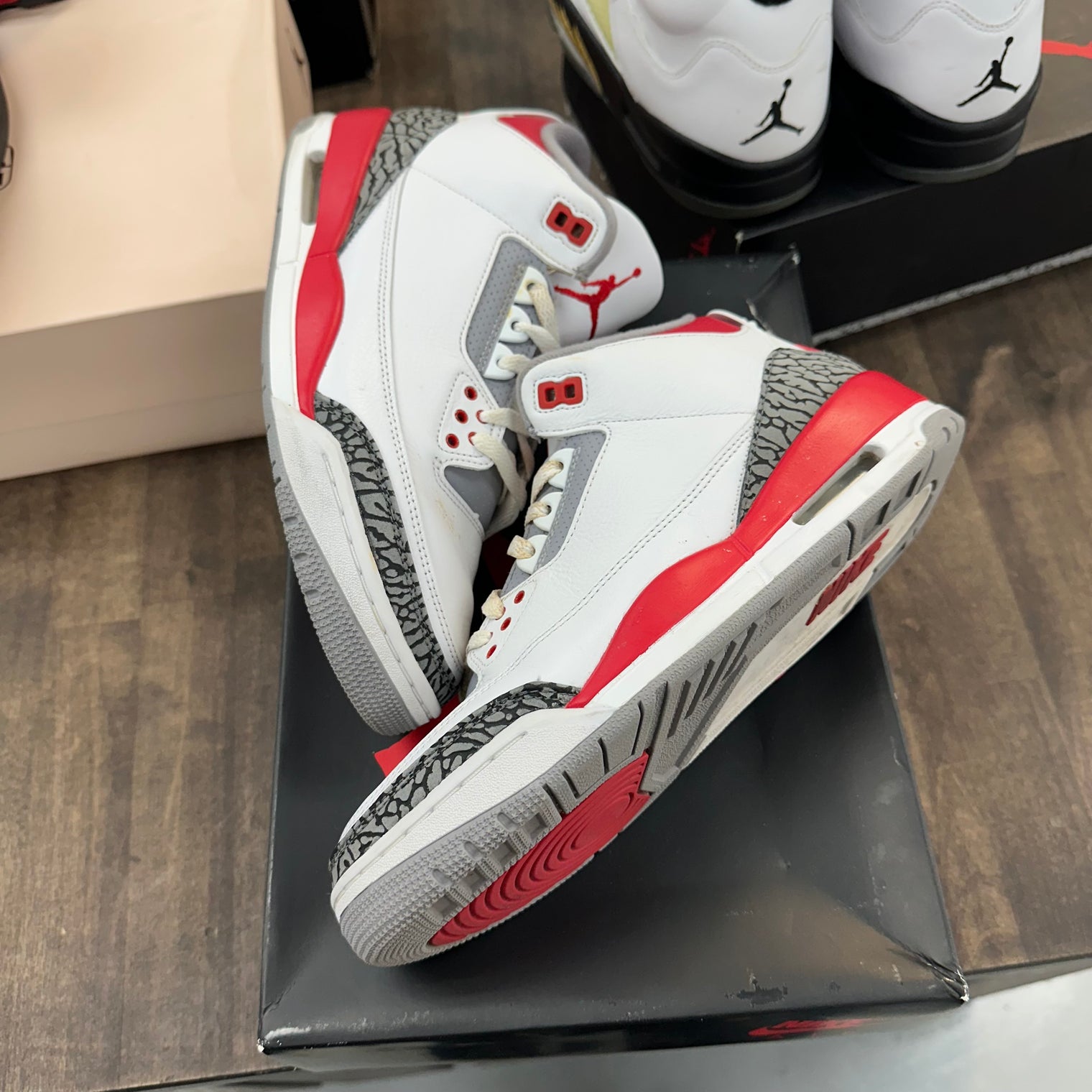 Fire Red Jordan 3 Retro (USED)