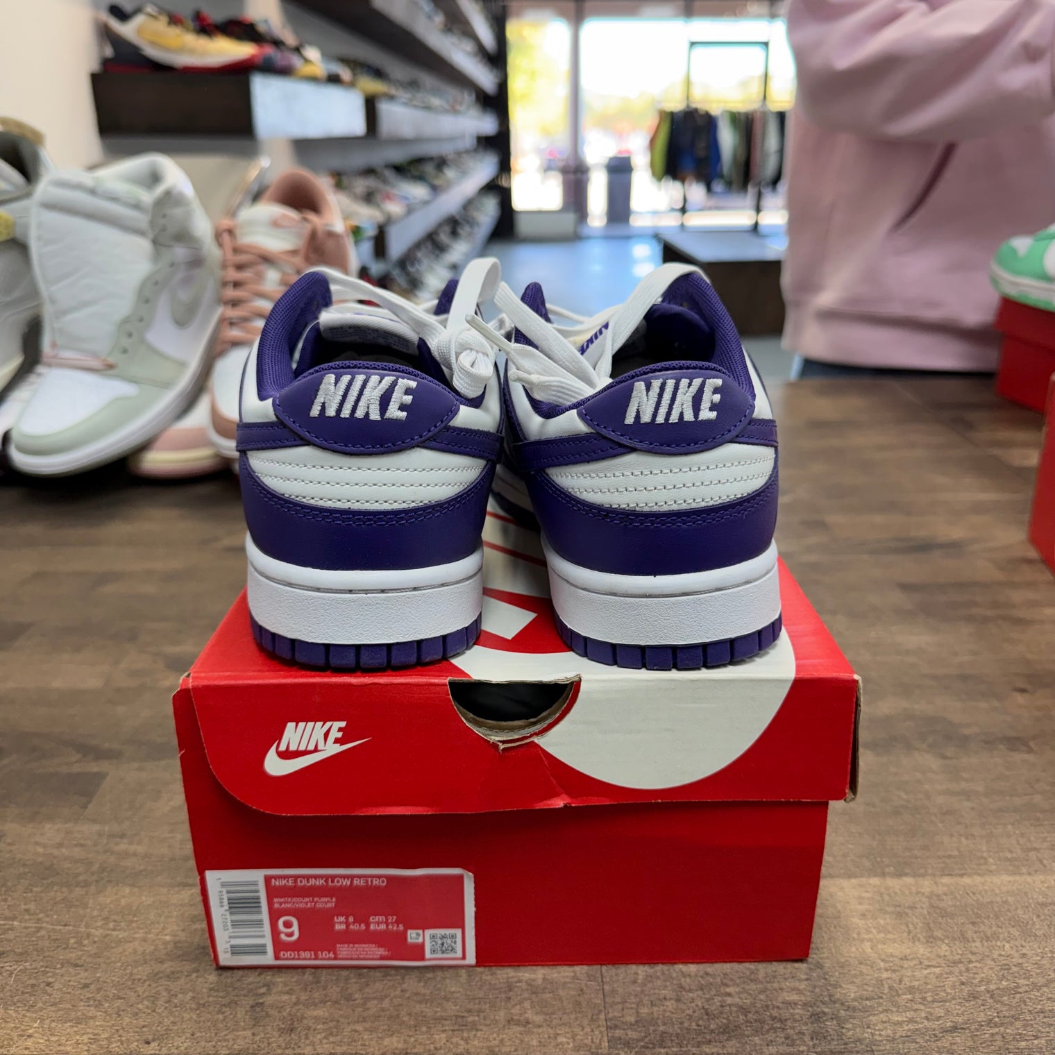 Championship Court Purple Nike Dunk Low (Lightly Worn)