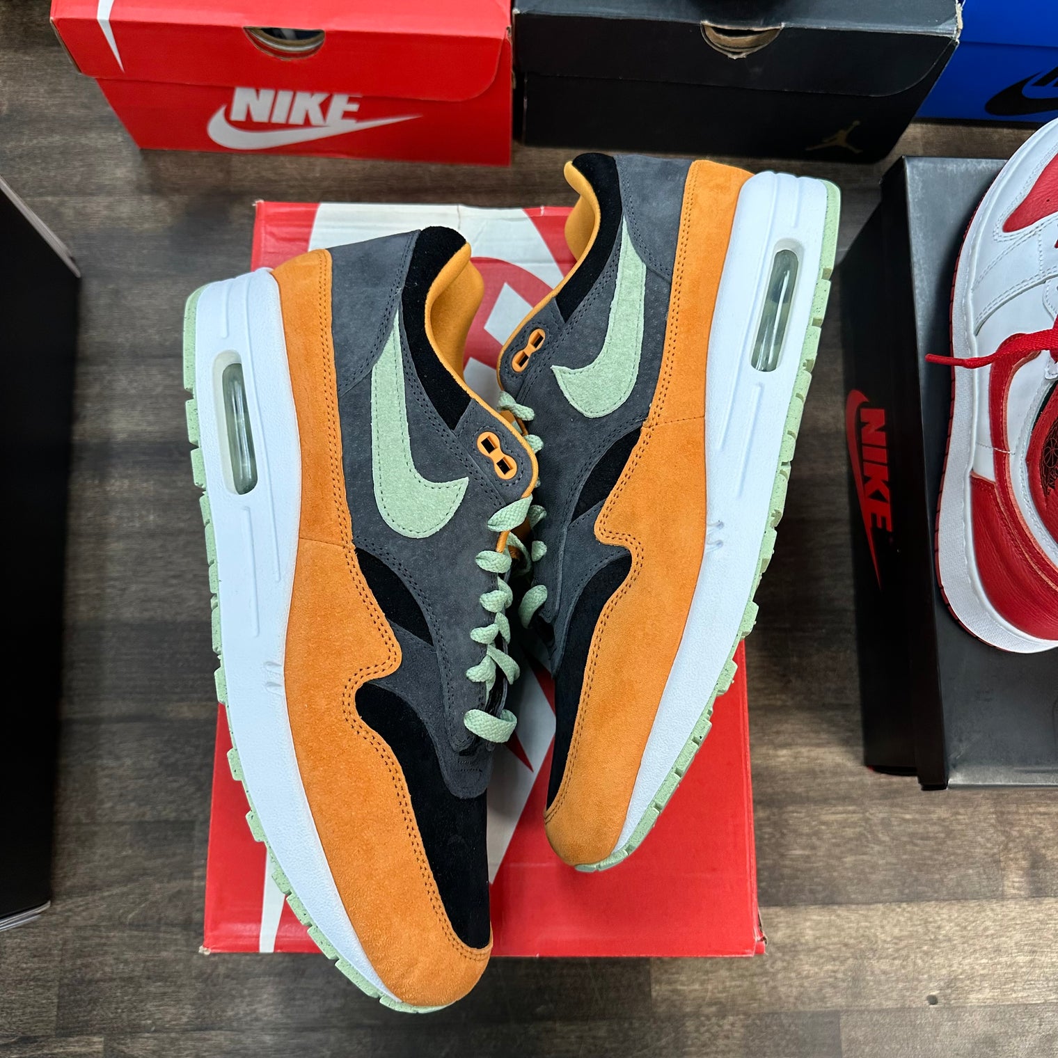 Nike Air Max 1 PRM Duck Honey Dew (USED, Replacement Box)