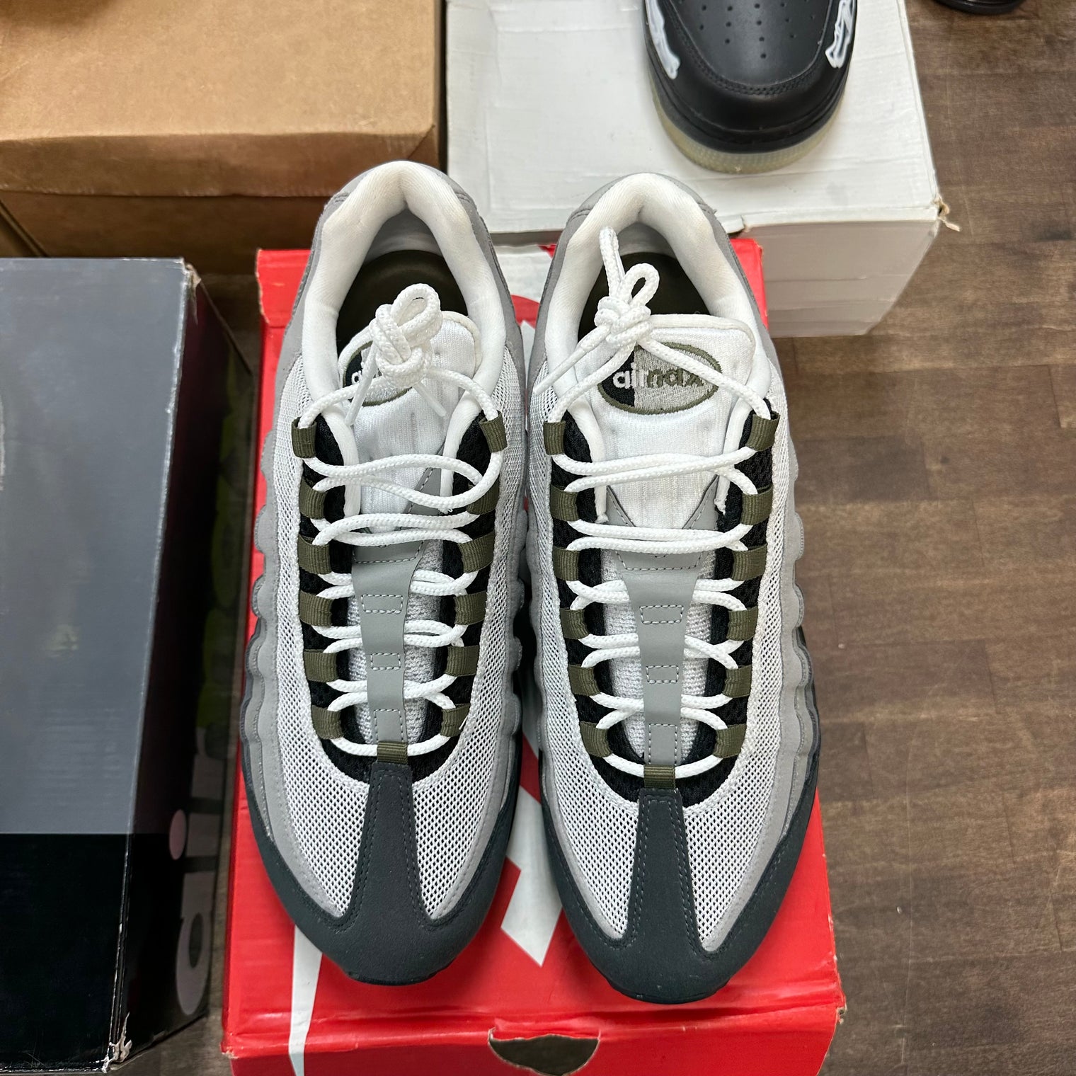 Big Bubble Black Medium Olive Nike Air Max 95 (Women's) (USED)