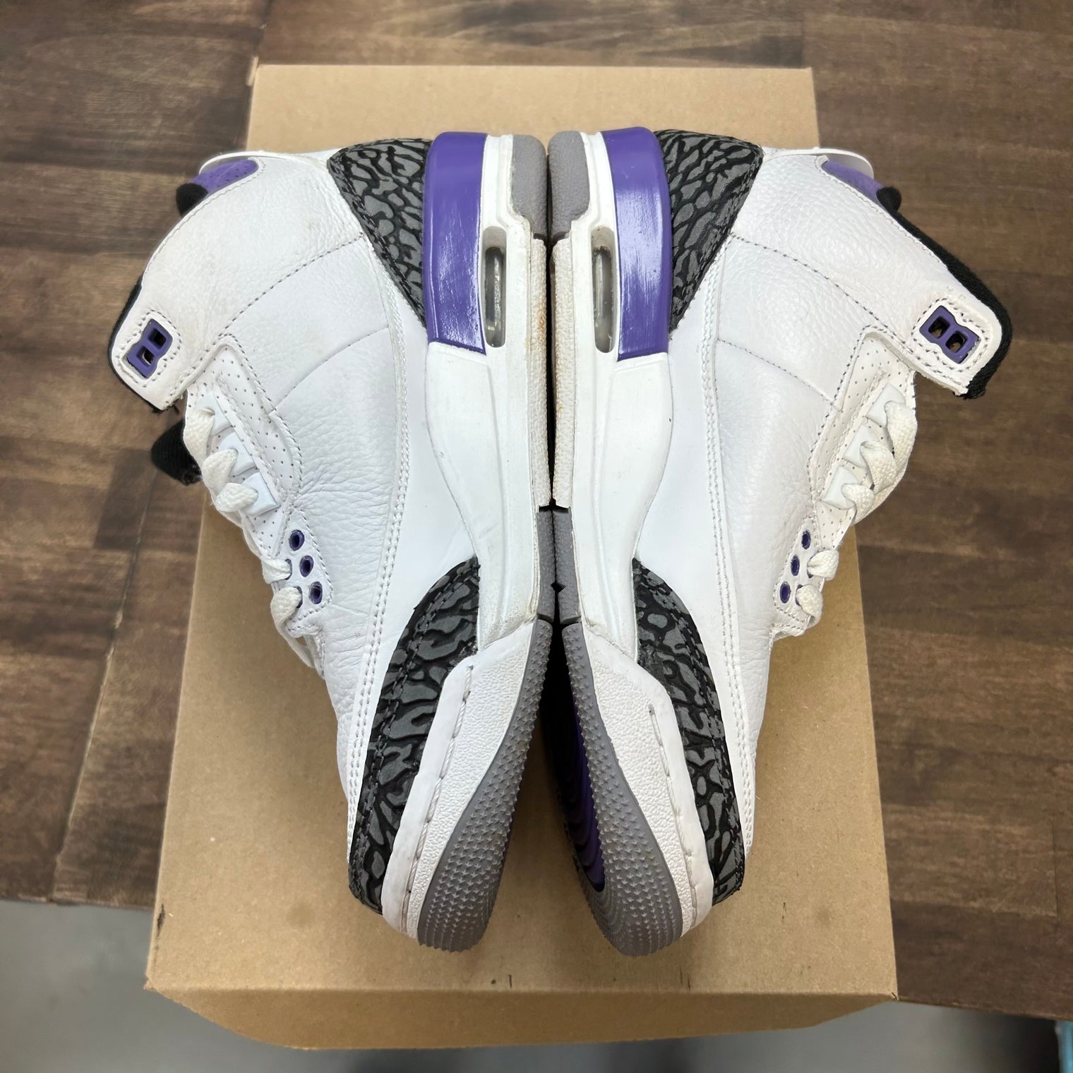 Dark Iris Jordan 3 (GS) (USED, No Box)
