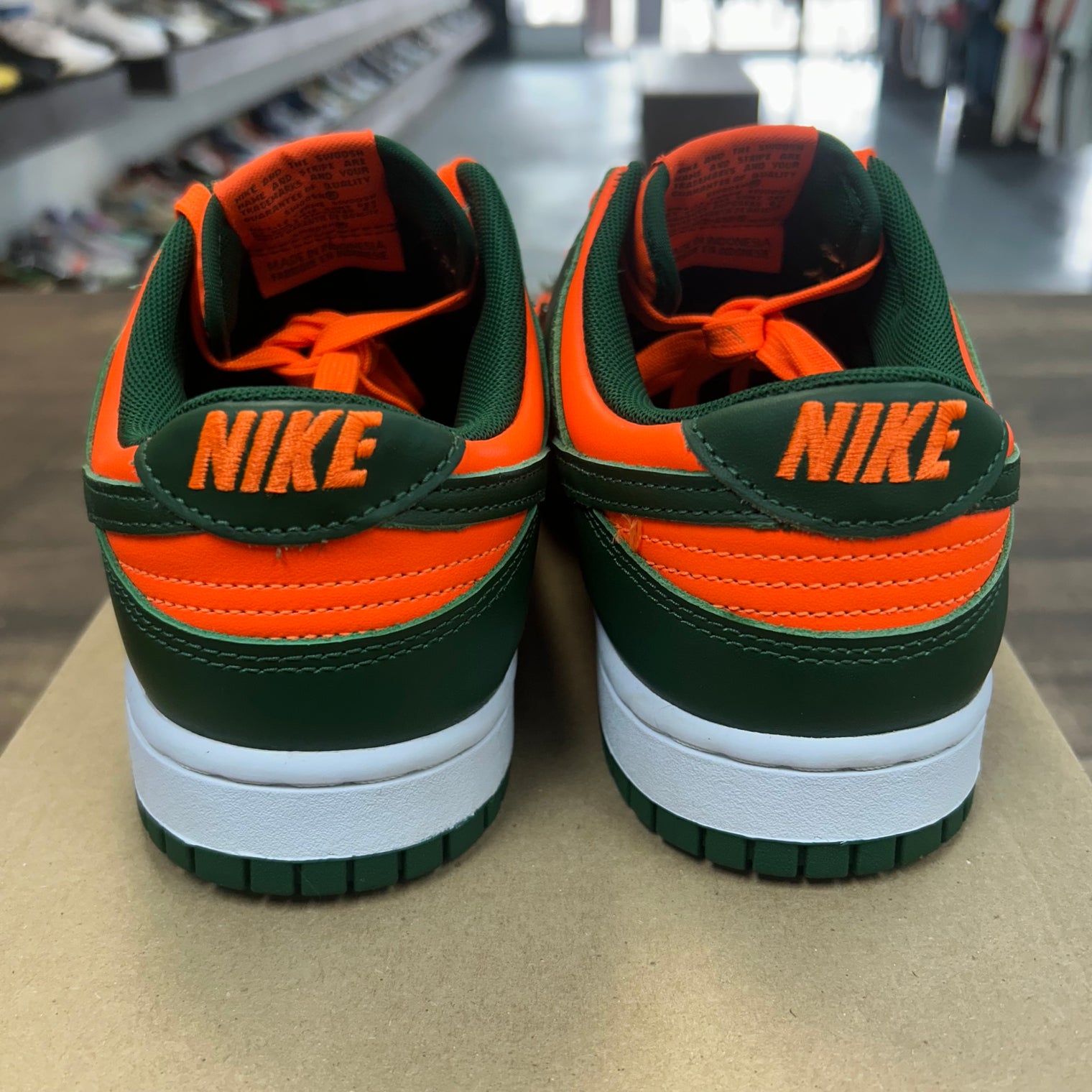 Miami Hurricanes Dunk Low (USED, No Box)