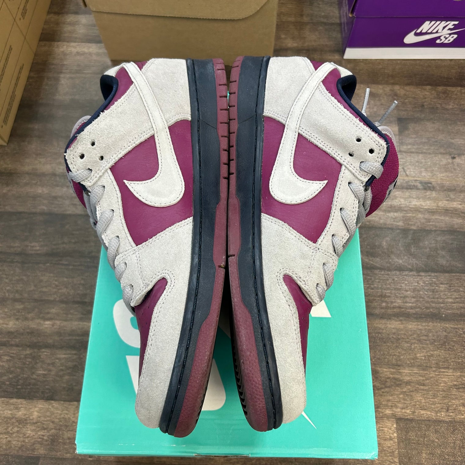 Atmosphere Grey True Berry SB Dunk Pro Low (Used)