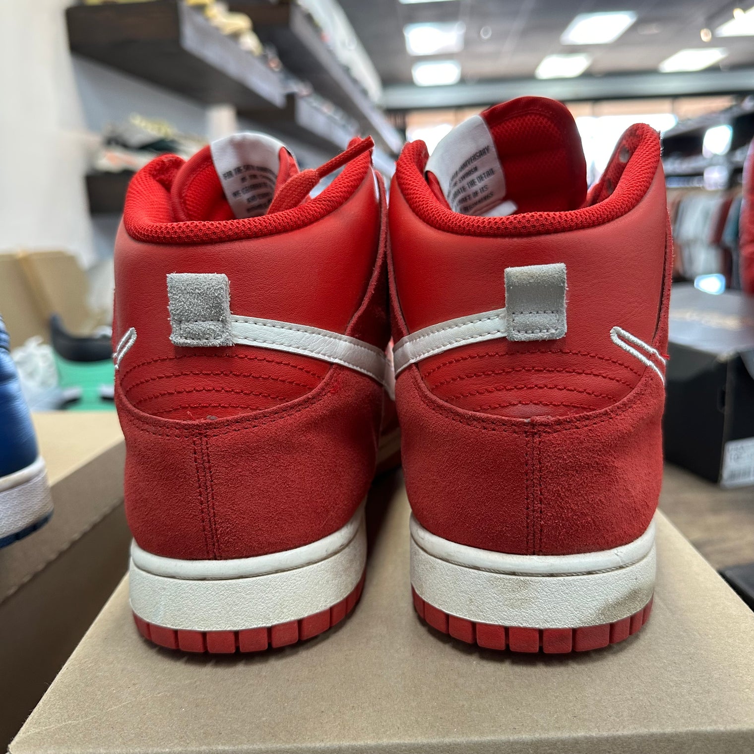 Nike Dunk High First Use Red (US 11.5) (USED, No Box)