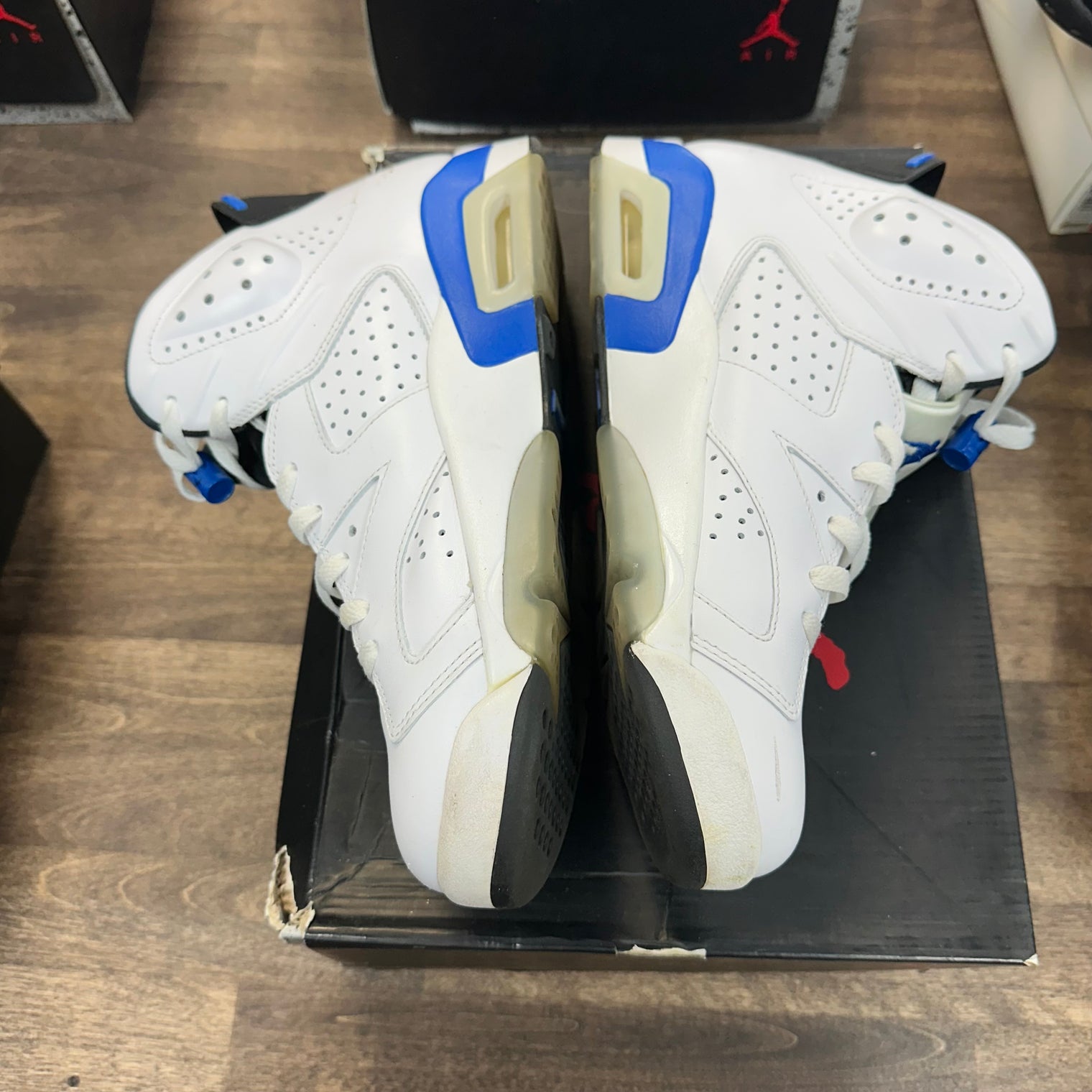 Sport Blue Jordan 6 Retro (USED, Replacement Box)
