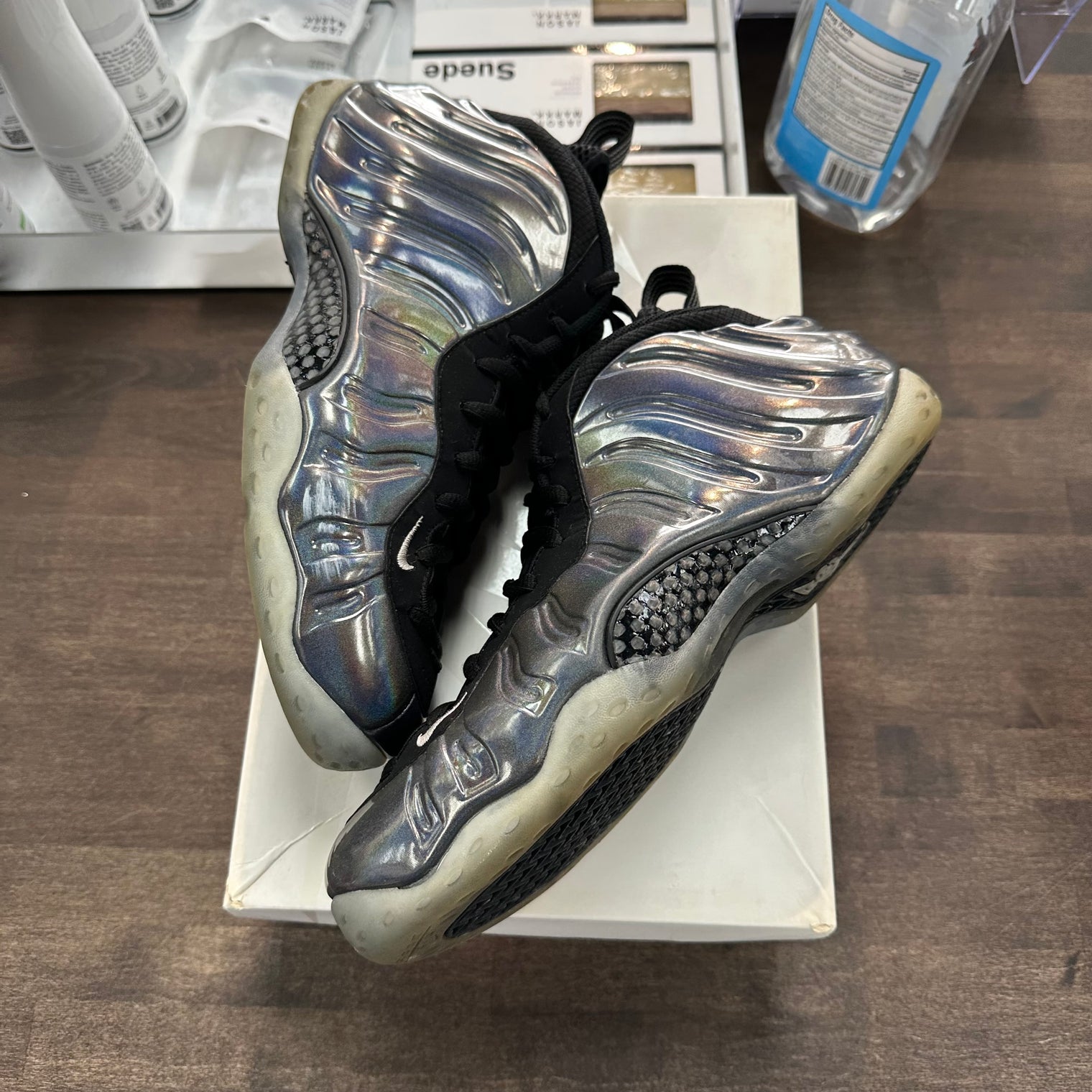Air Foamposite One Hologram (Used, Replacement Box)