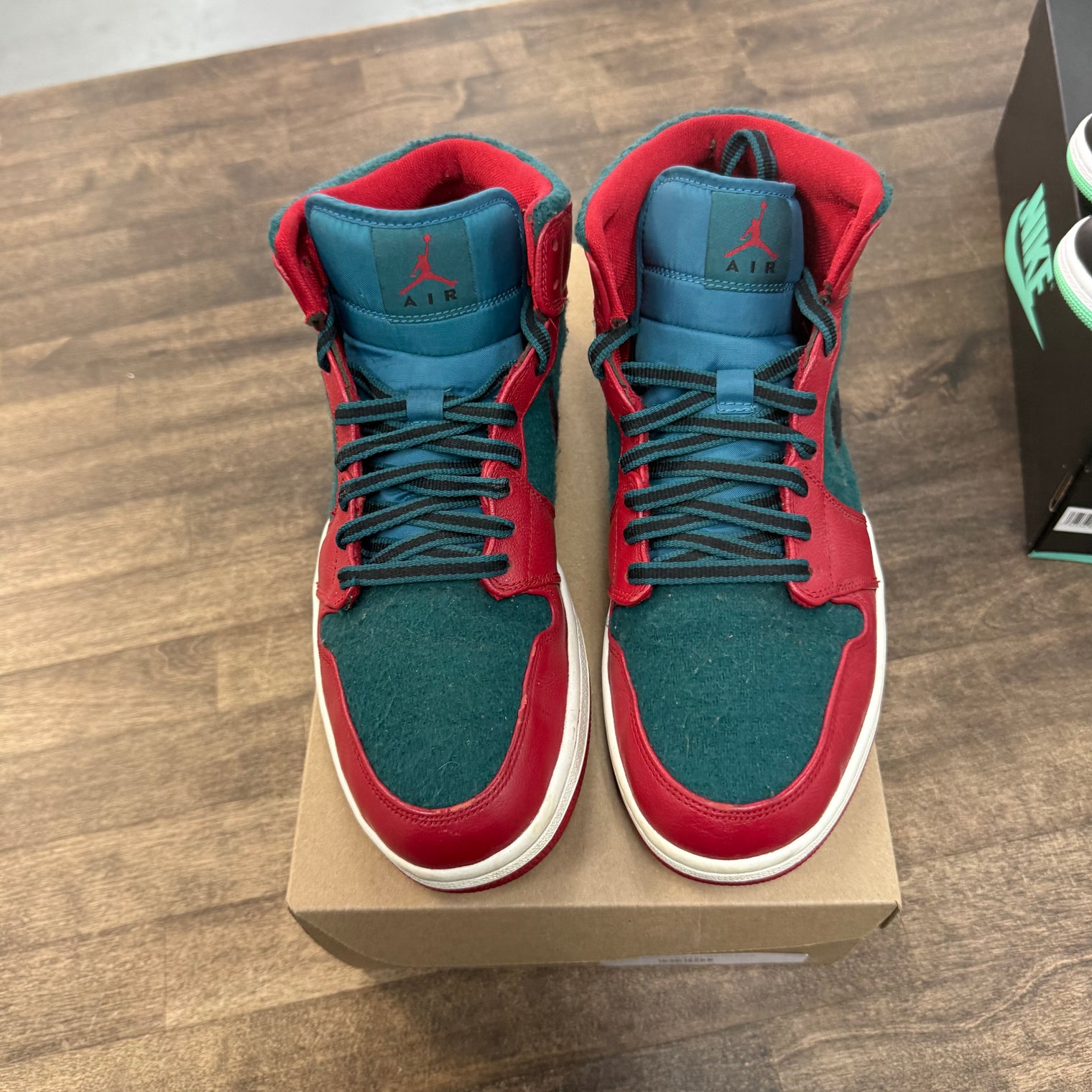 Gym Red Black Dark Sea Jordan 1 Mid (USED, No Box)