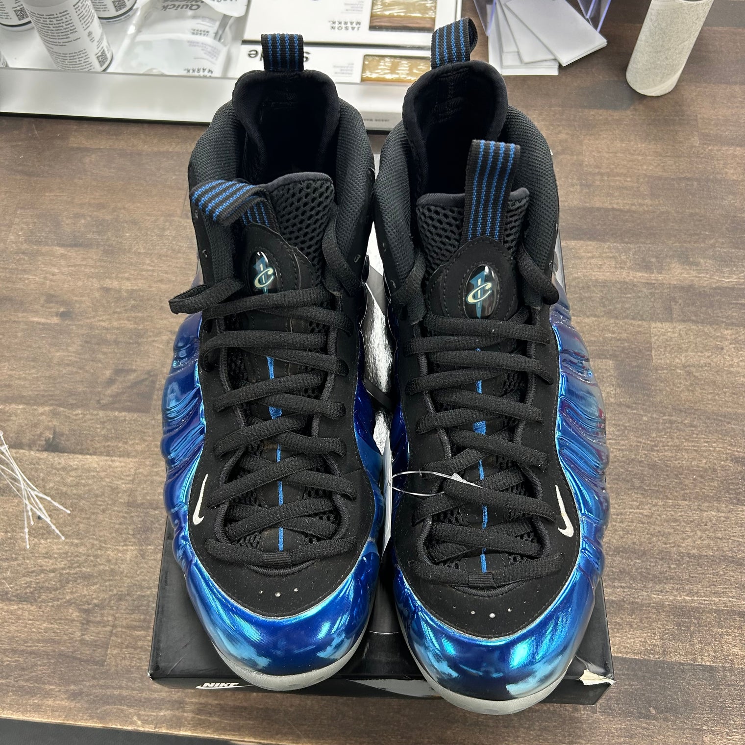 Blue Mirror Air Foamposite One (USED, No Insoles)