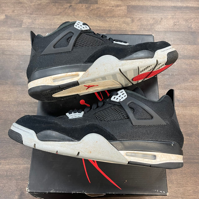 Black Canvas Jordan 4 (USED)