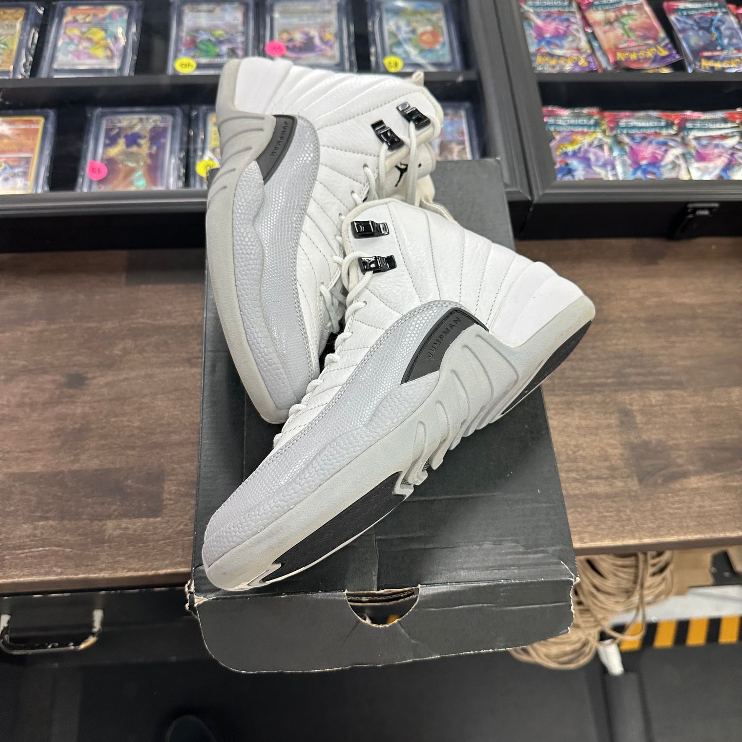 Wolf Grey Jordan 12 Retro GS (Used, Replacement Box)