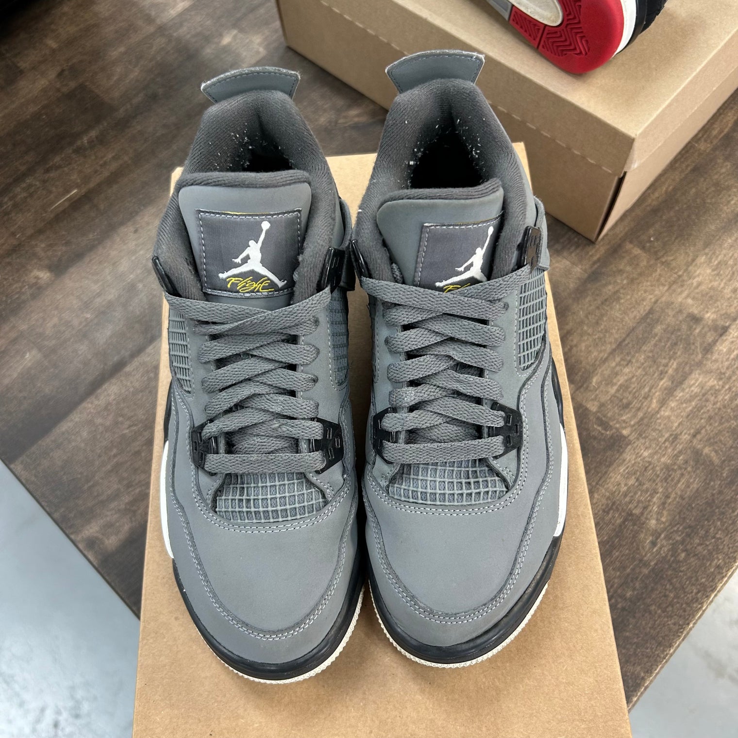 (GS) Cool Grey Jordan 4 Retro (2019) (USED, No Box)