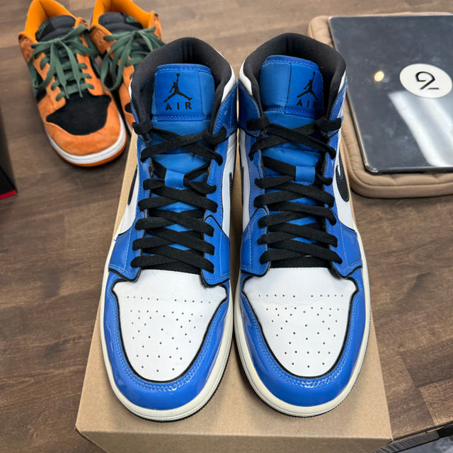 Signal Blue Jordan 1 Mid (Used,No Box)