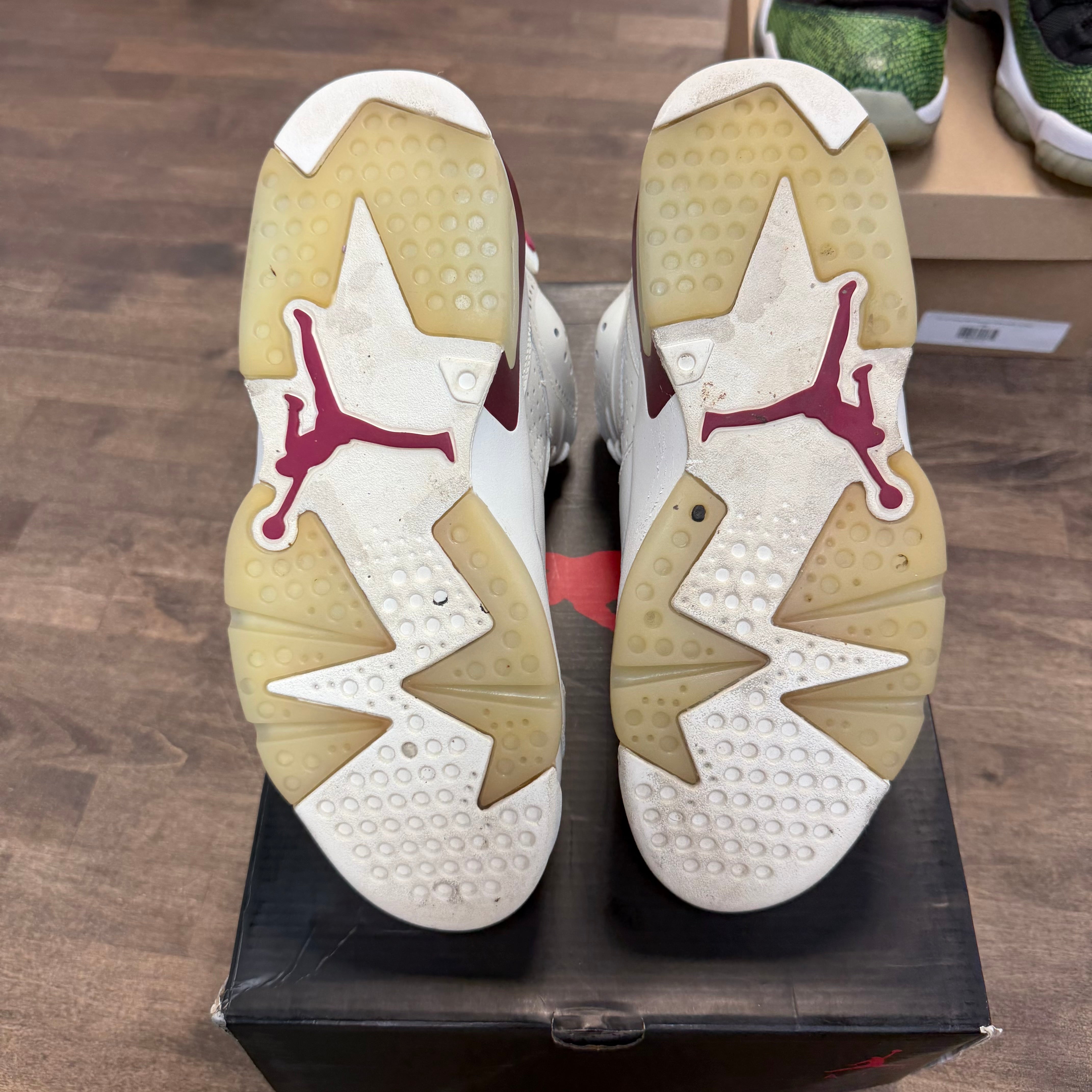 Jordan 6 Retro Maroon (2015) (US 8) (USED) Size 8 (Pre-Owned) - Image 4