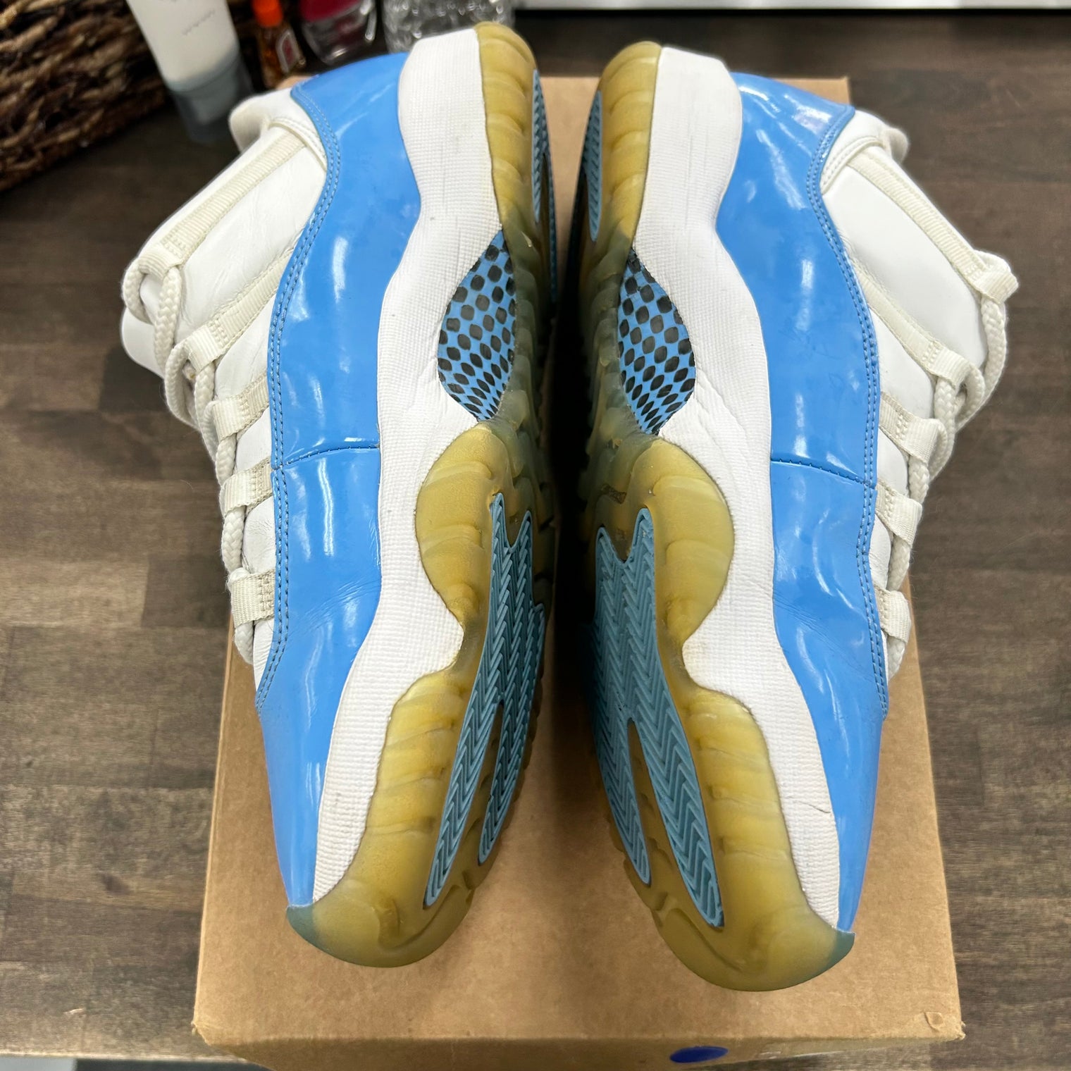 UNC University Blue Jordan 11 Low (USED, No Box)
