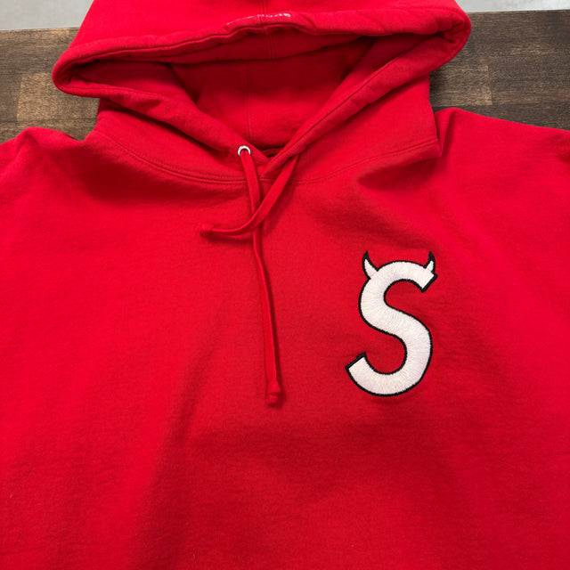 Supreme S Logo Hoodie Sweatshirt (USED)