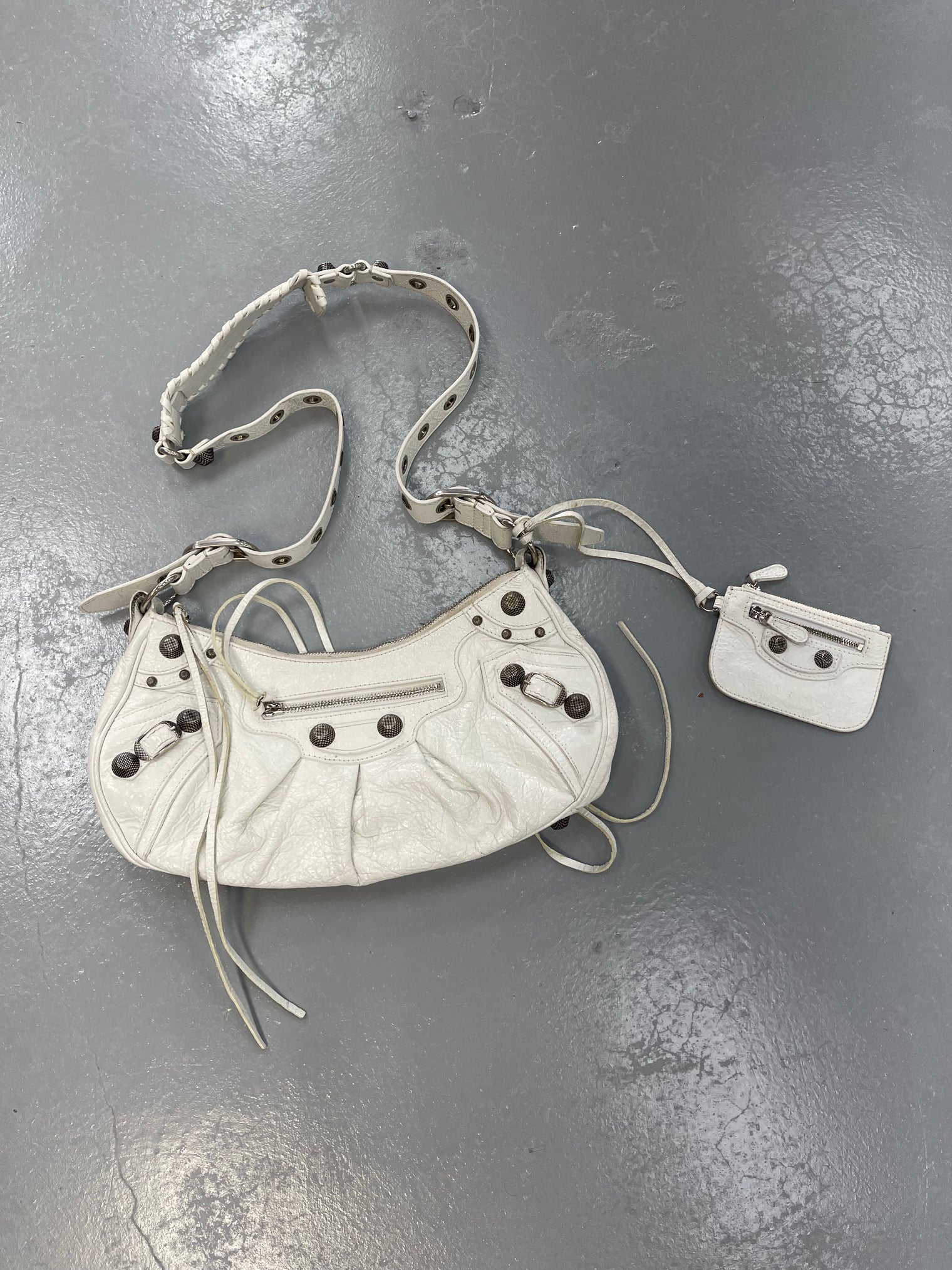 Balenciaga Le Cagole Bag White (USED)